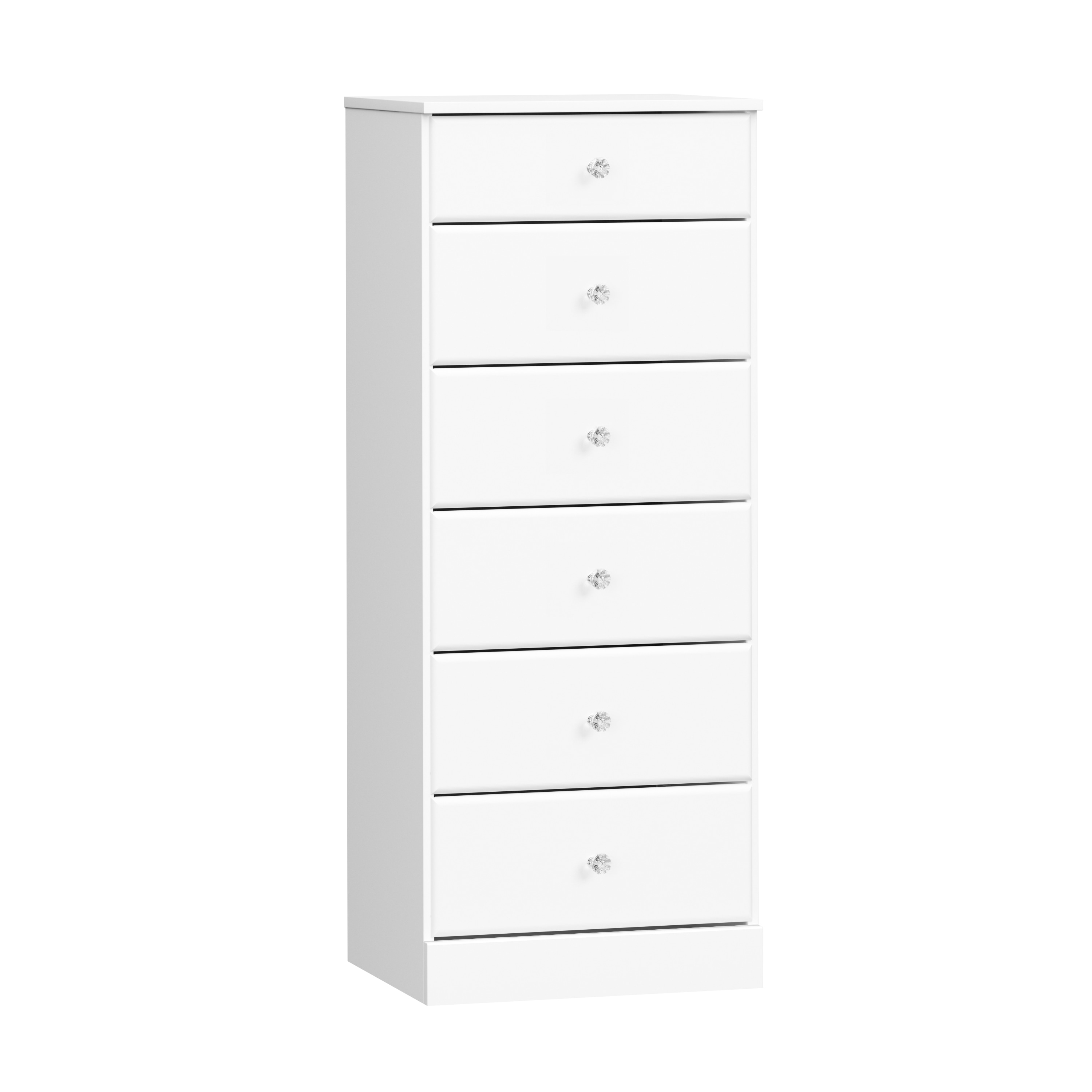 Prepac Astrid Crystal White 6-Drawer Standard Chest WDBH-0401-1-V at ...