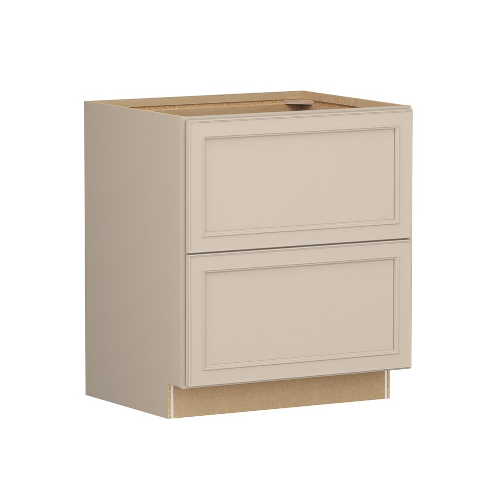 Shenandoah Irvington 30-in W x 34.5-in H x 24-in D Oat Painted Drawer Base Fully Assembled Cabinet Recessed Panel Miter