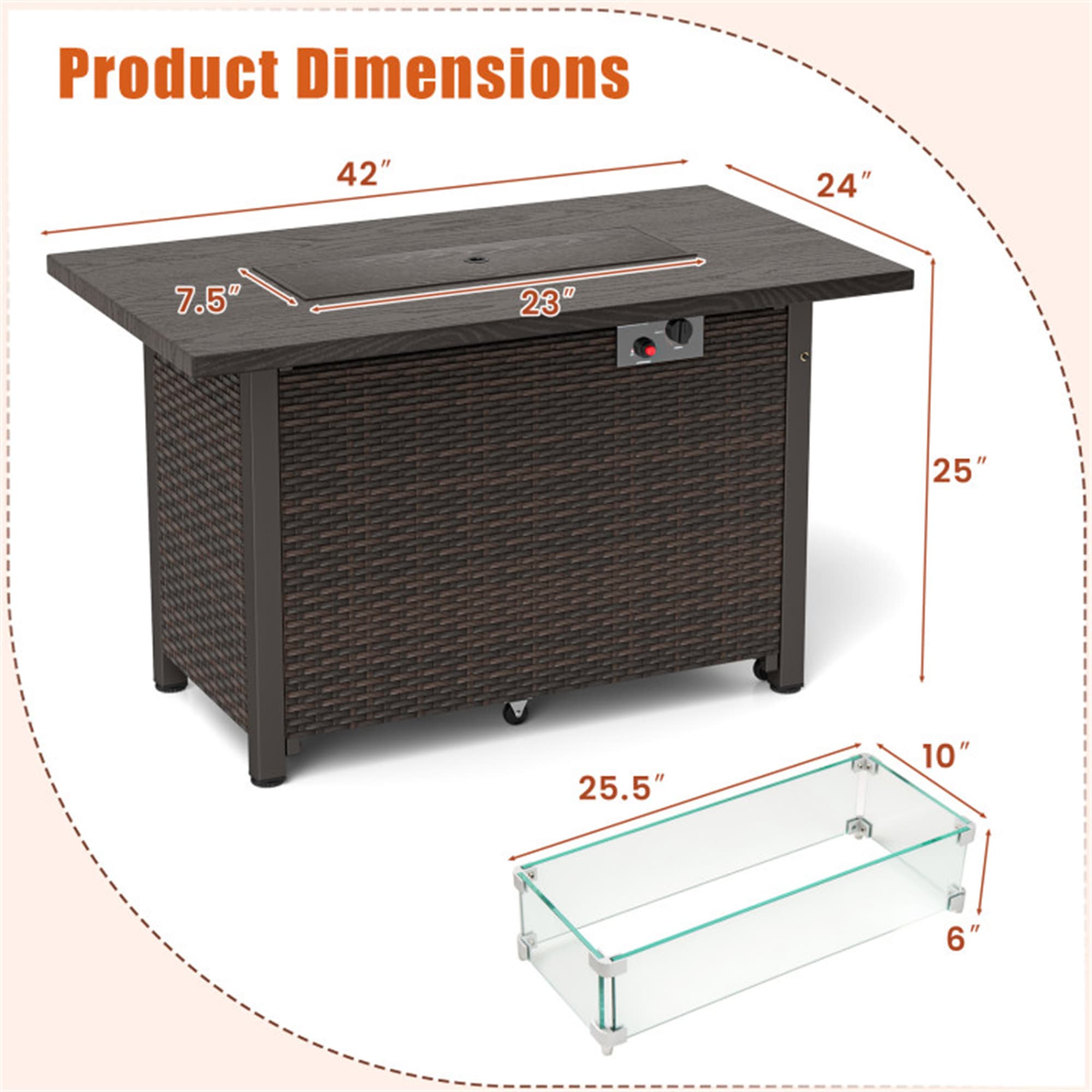 BABOOM BOM-98937-OR Outdoor-Gas-Firepits - View #3