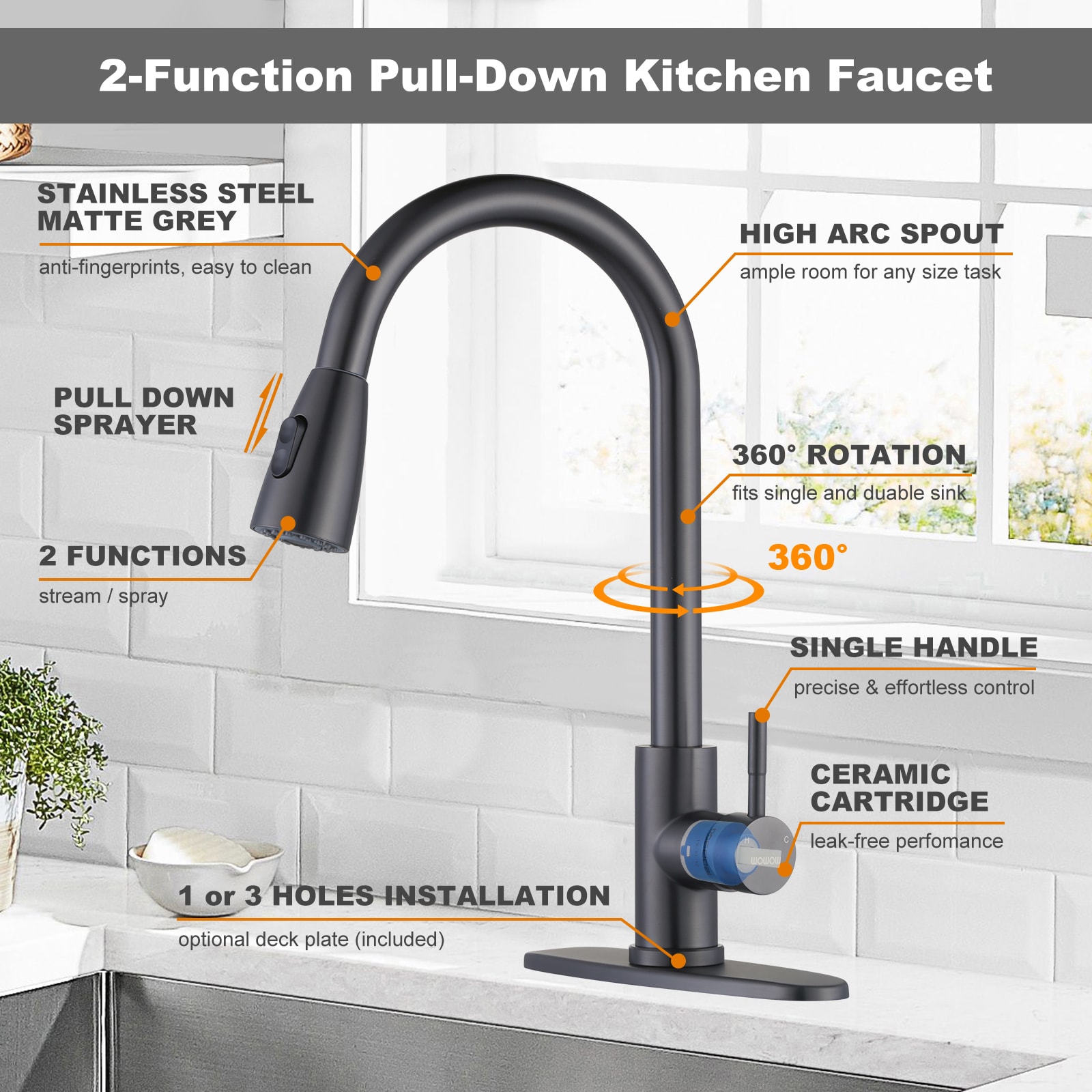 WOWOW 2310301V-LW Kitchen-Faucets - View #5
