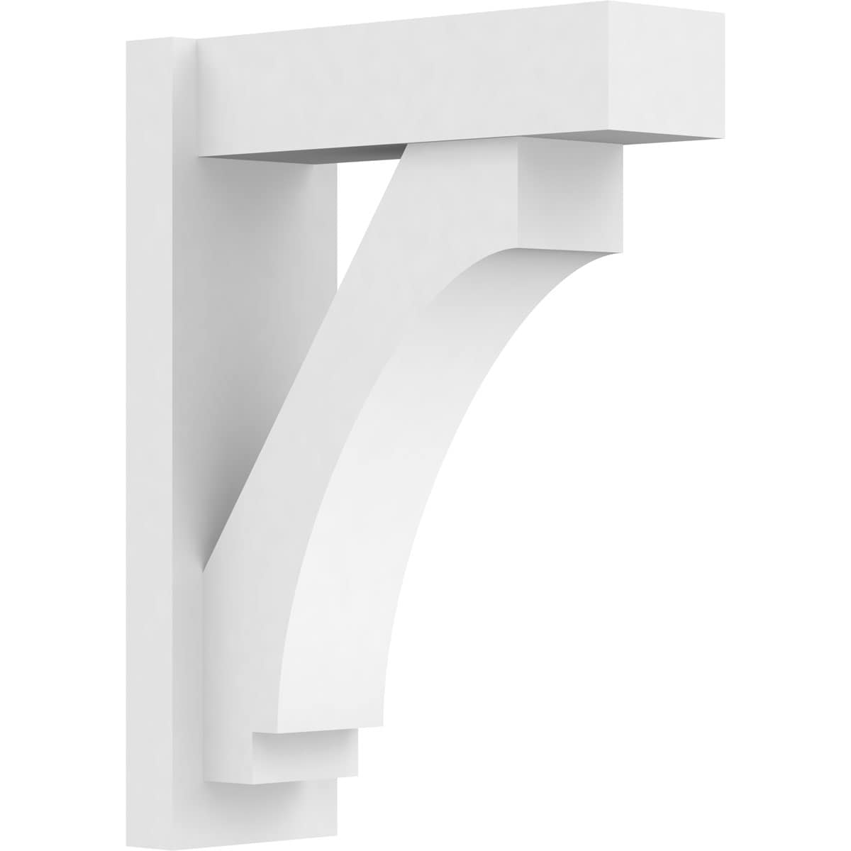 Ekena Millwork OUTP07X18X24IMP05 7-in W x 18-in D x 24-in H Imperial Architectural Grade PVC Outlooker with Block Ends
