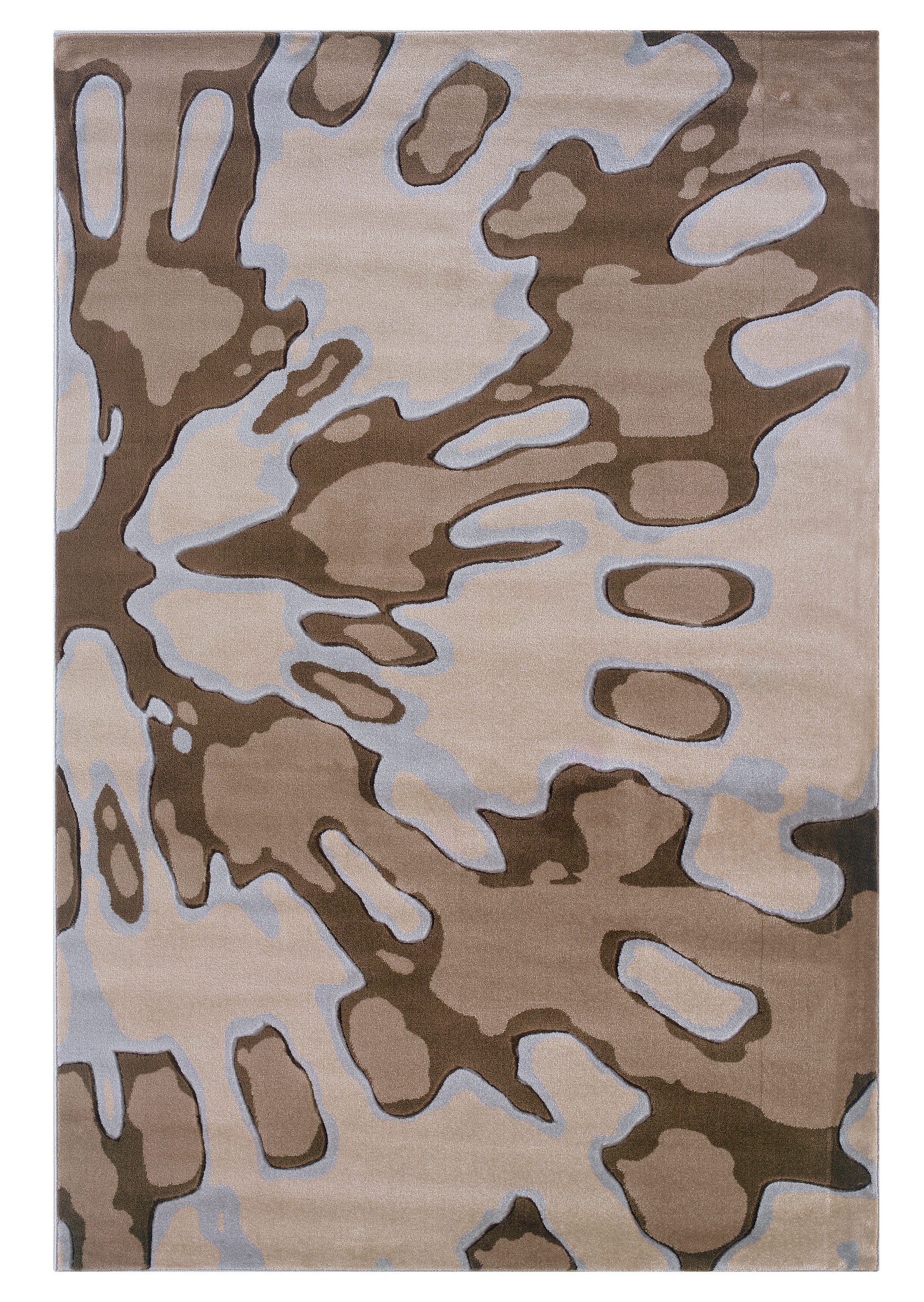 Linon RUG-MN0758 Milan 5 X 8 (ft) Ivory Indoor Geometric Area Rug