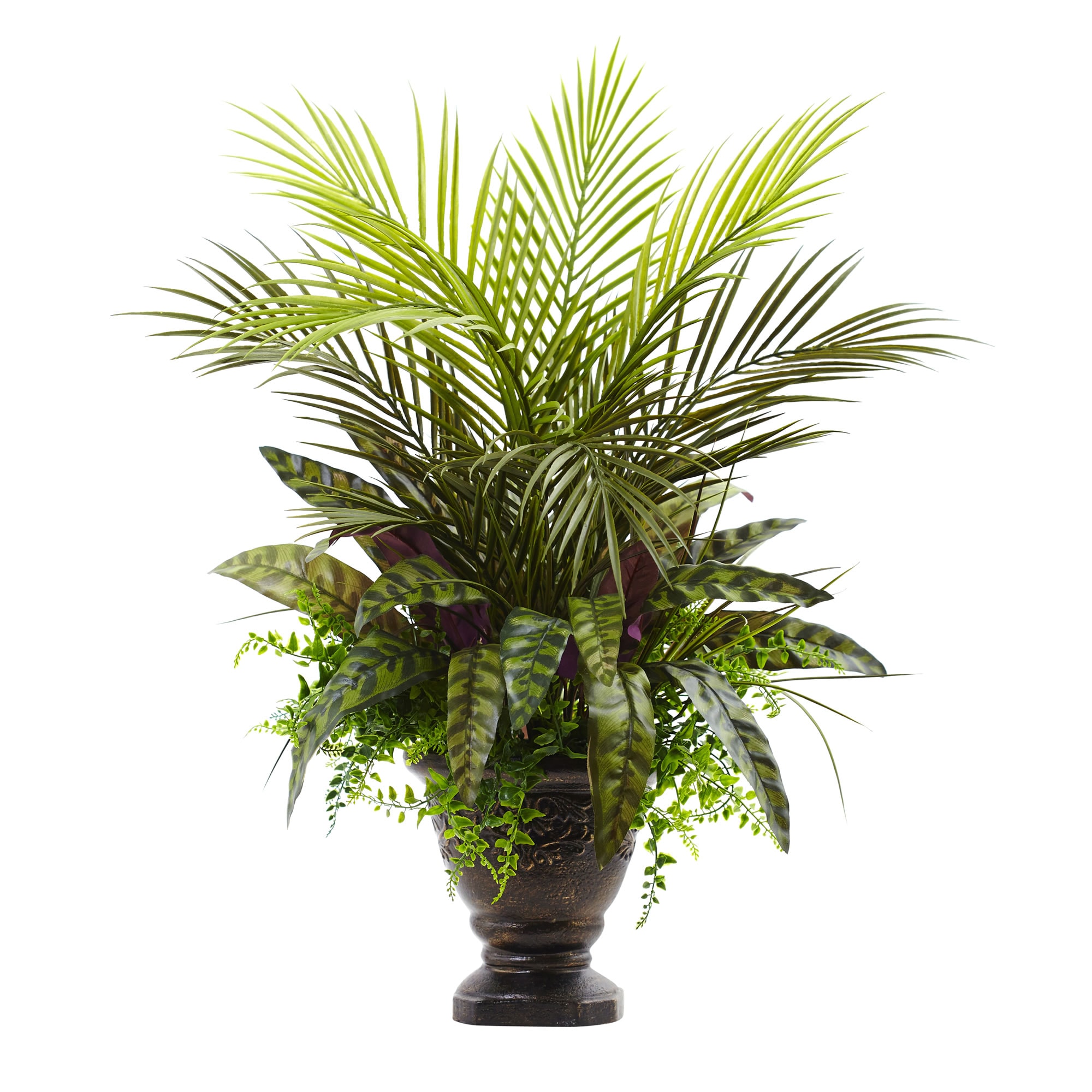 Nearly Natural 20-in Green Indoor Artificial Boston Fern Plants | 8157