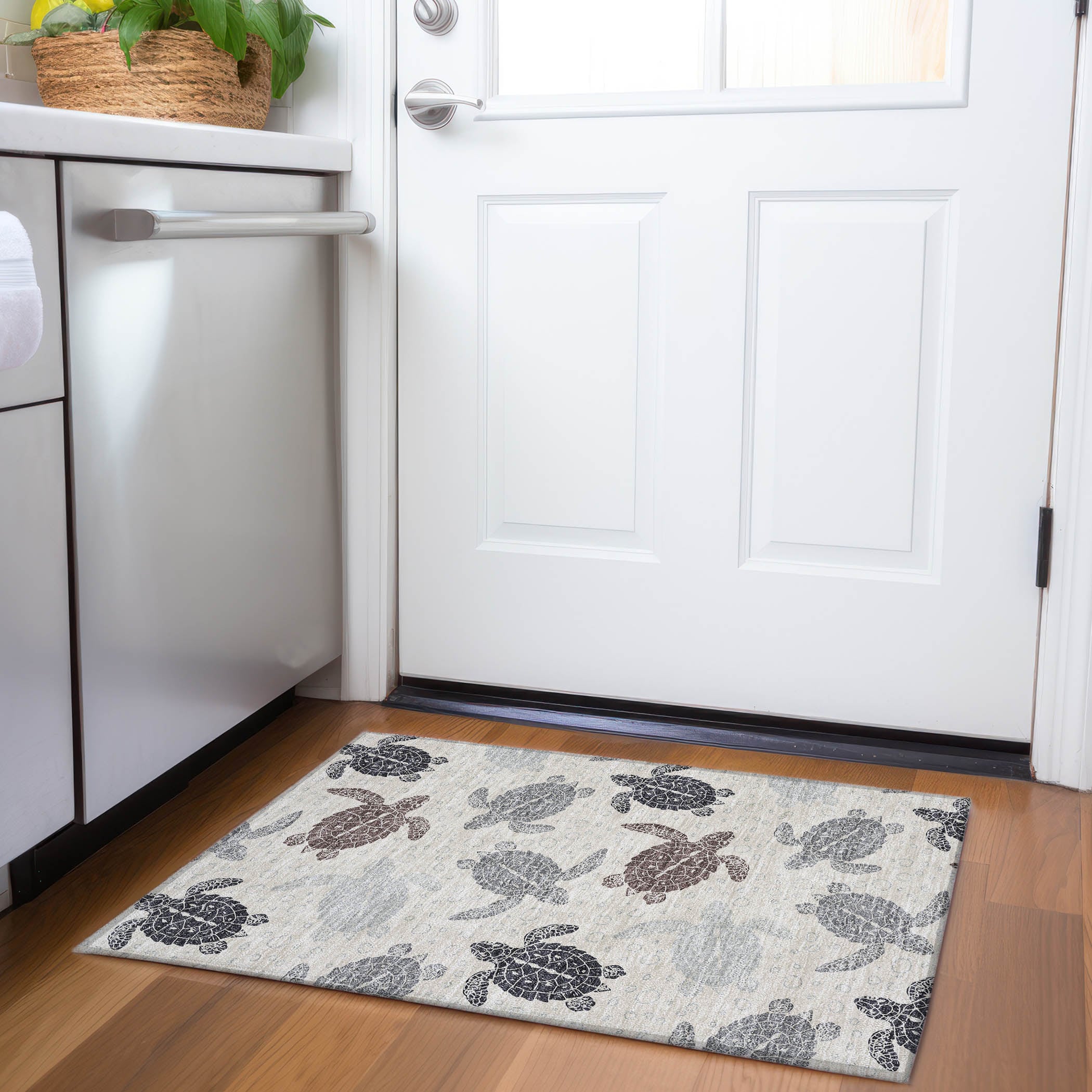 Addison Rugs AMF192SD20X30 Mayfield AMF192SD 2 x 3 (ft) Loomed Polyester Sand Rectangular Indoor Geometric Machine washable Area rug