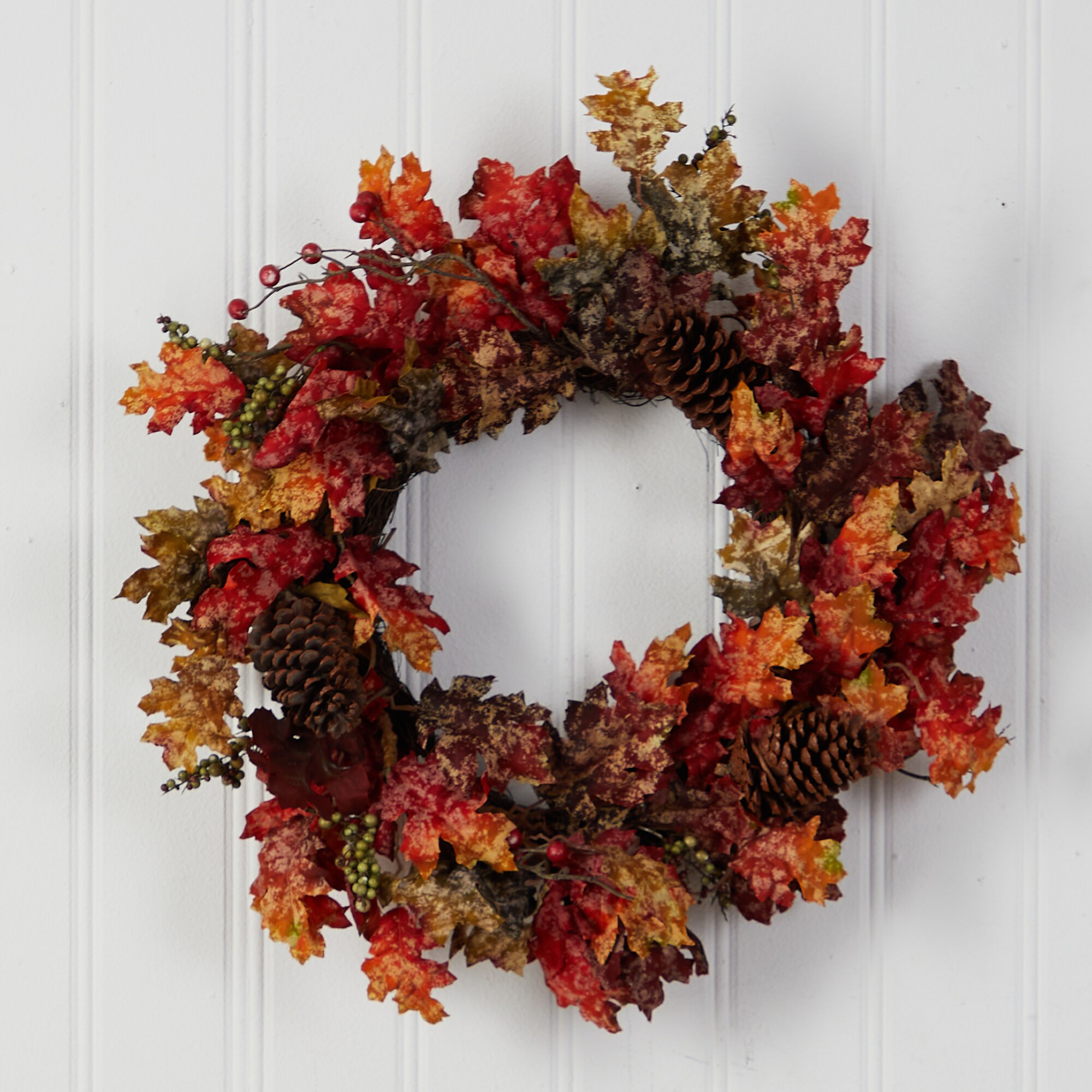 Nearly Natural W1255 Artificial-Thanksgiving-Wreaths - View #4