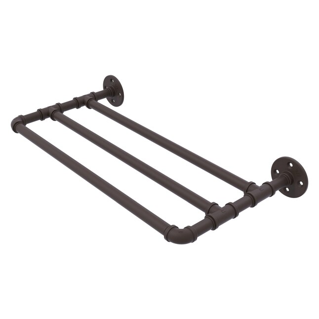 Allied Brass Pipeline Oil-Rubbed Bronze Wall Mount Towel Rack Allied Brass Pipeline Oil-Rubbed Bronze Wall Mount Towel Rack