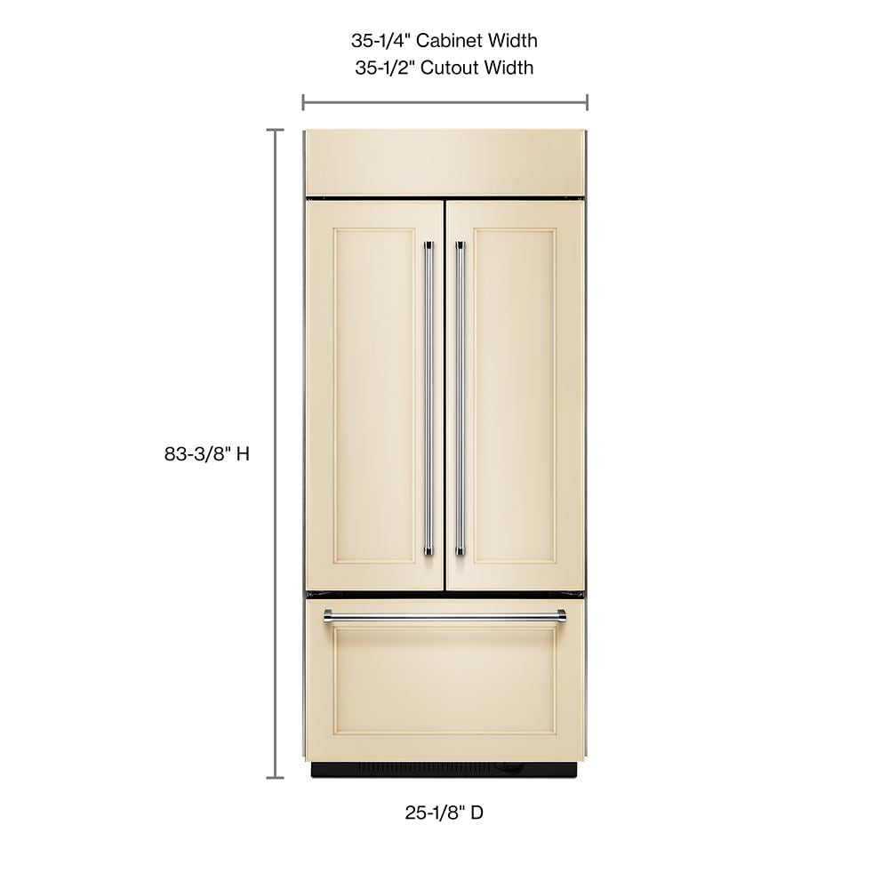 Kitchenaid 36 panel ready outlet refrigerator