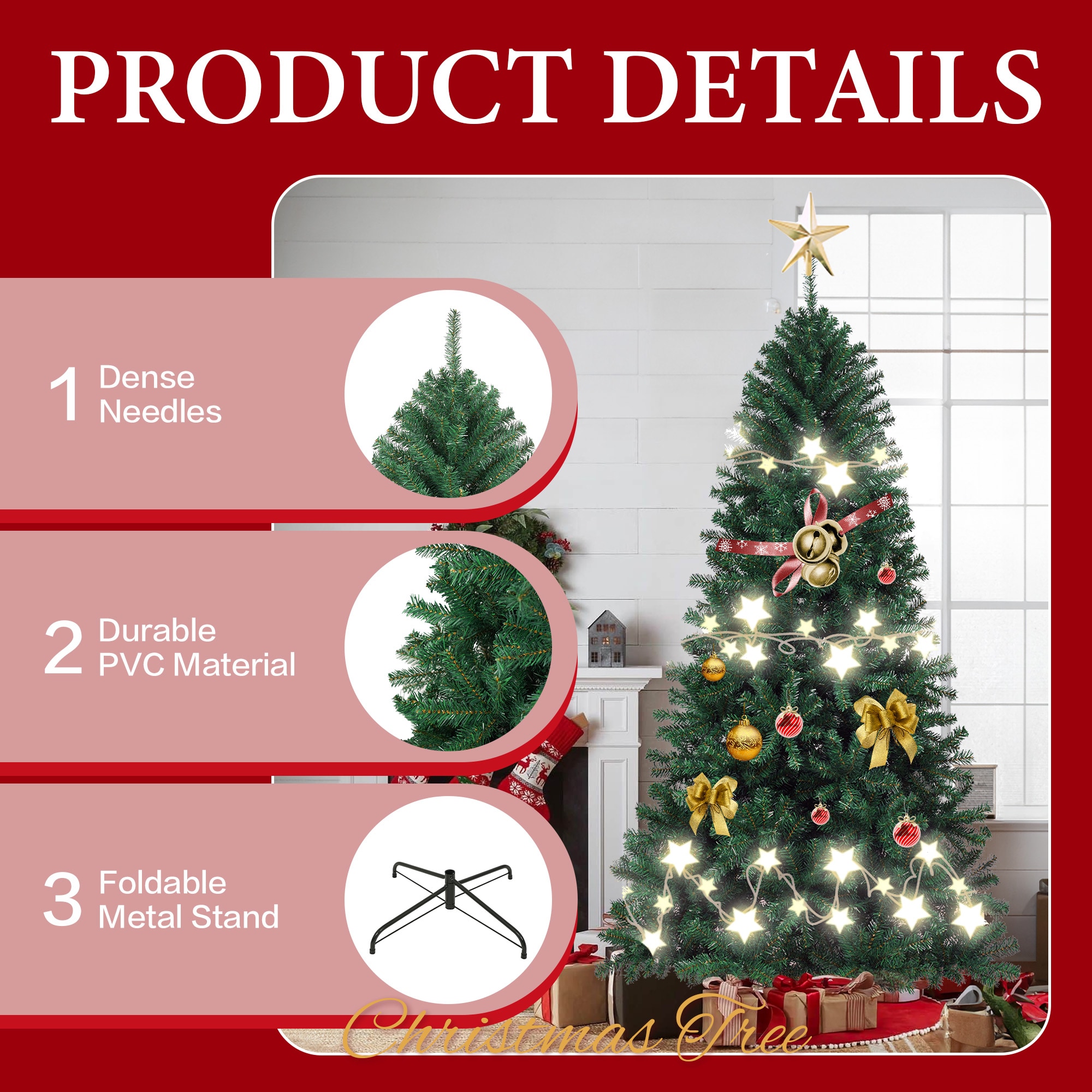 JEAREY JE-TQWCL-NY-TXL Artificial-Christmas-Trees - View #4