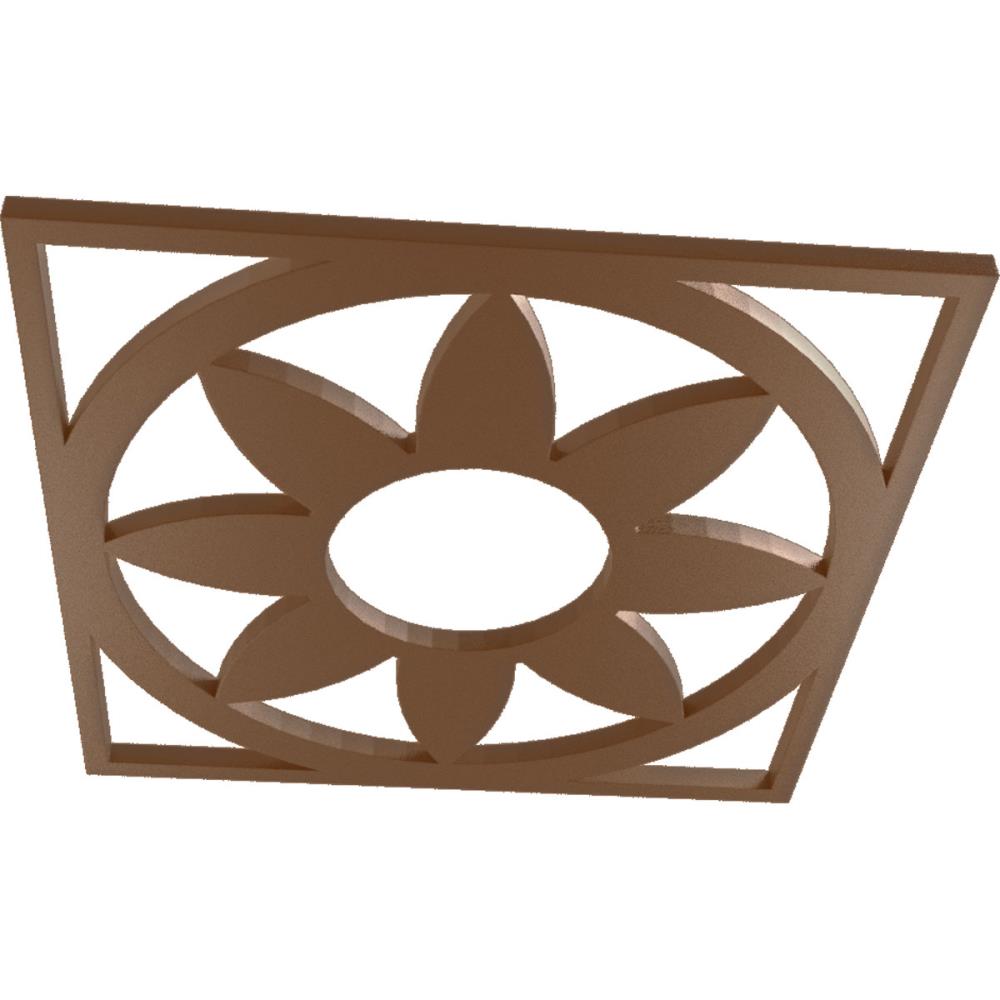 Ekena Millwork Blume 26-in W x 26-in L Contemporary Copper PVC Ceiling  Medallion in the Ceiling Medallions department at