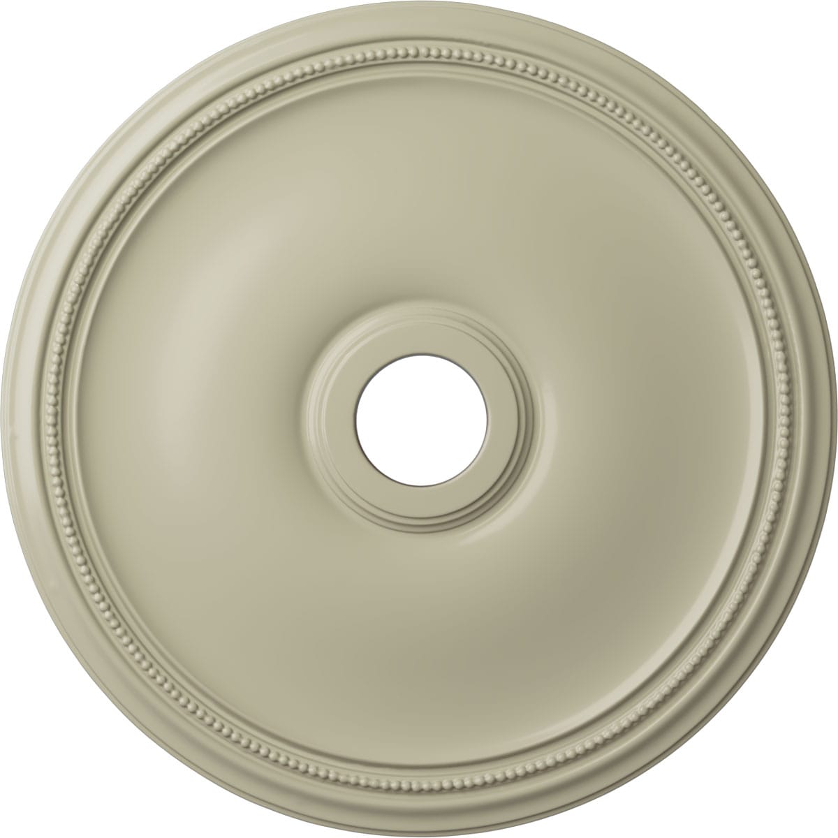 Ekena Millwork CM24THCYF Theia 24-in W x 24-in L Painted Clear Yellow Polyurethane Whole Ceiling Medallion