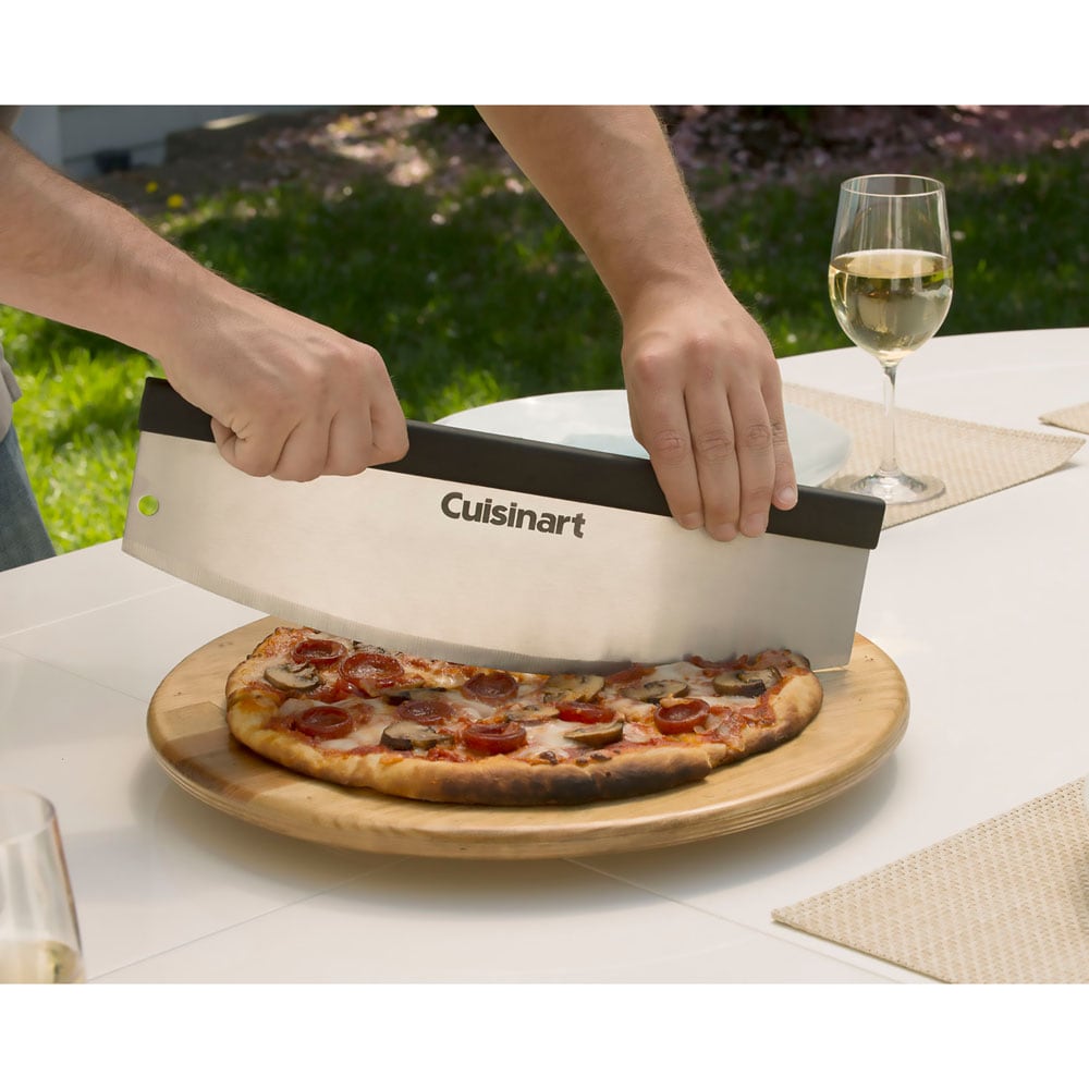 Blackstone Stainless Steel Rocker Pizza Cutter with Blade Cover - 15 in