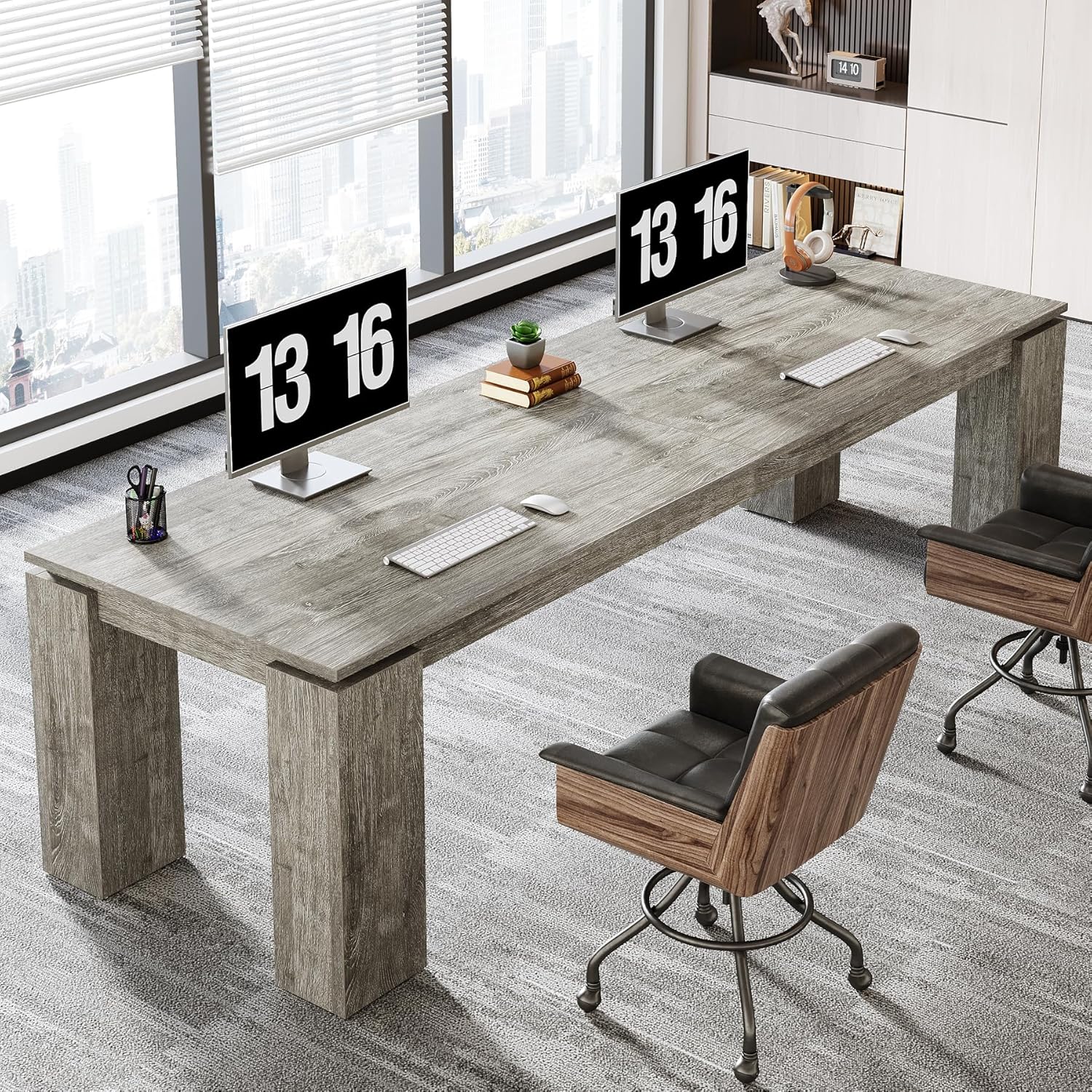 86" Two-Person Desk - Thumbnail 3