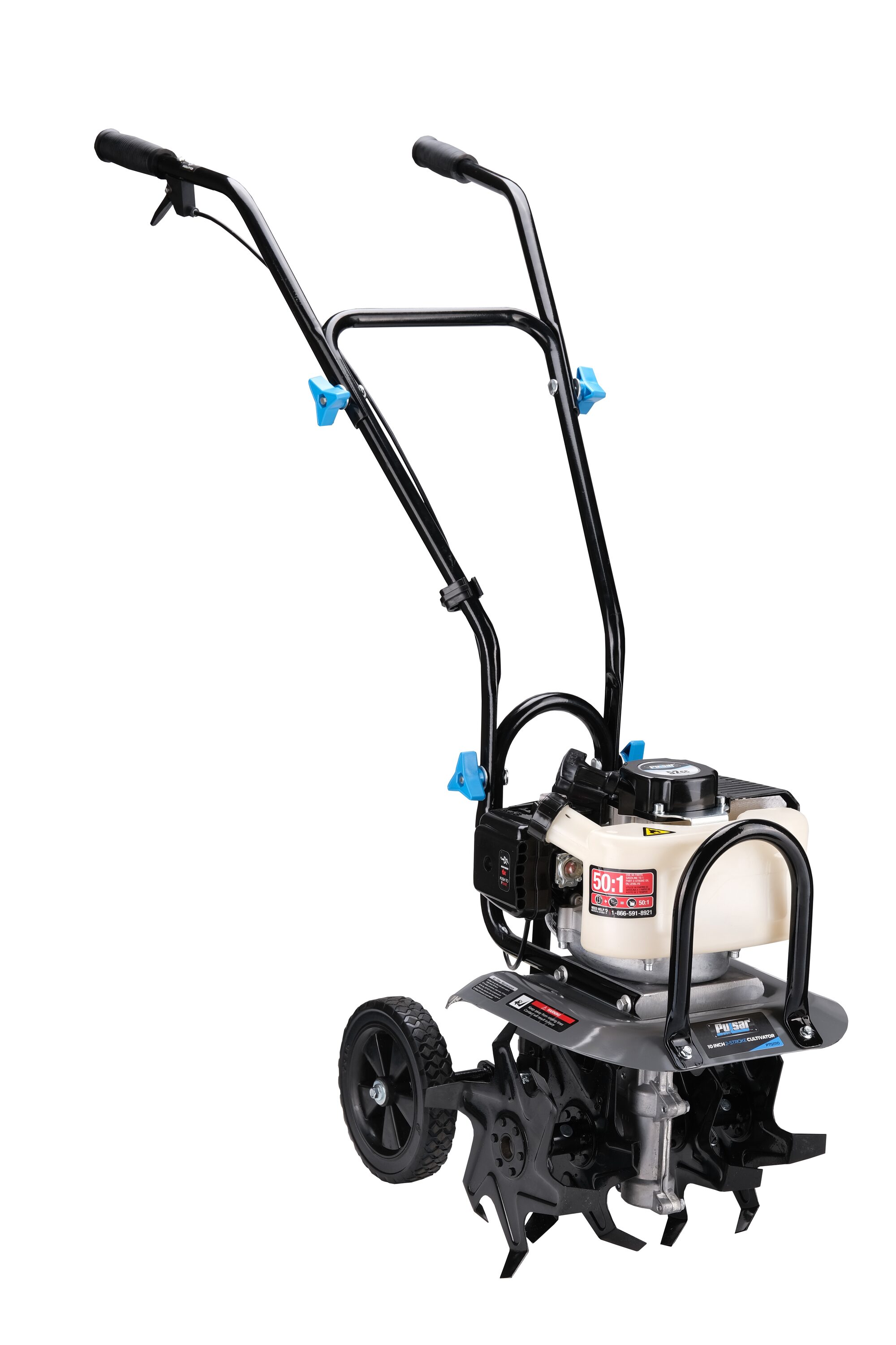 Pulsar Products PTG1110Y 52-cc 10-in Front -Tine Forward-rotating Tiller