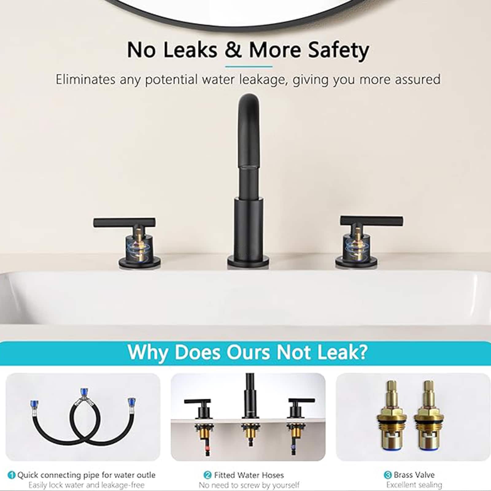 BYH HM-8LT-BLACK Lavatory-Faucets - View #5