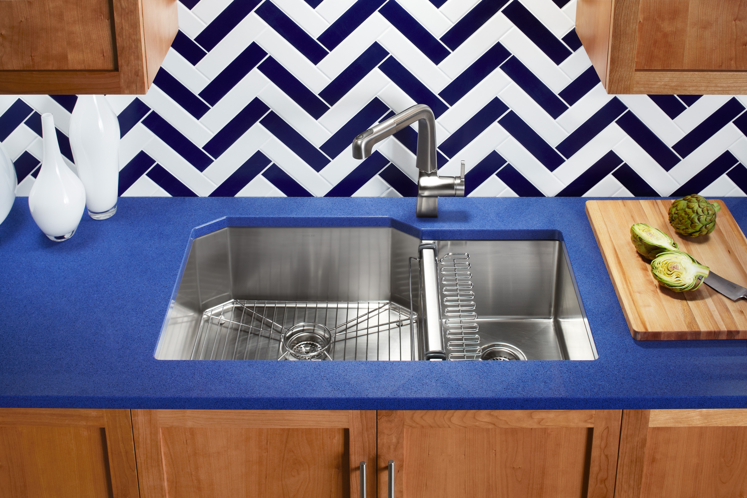 Strive 35.5" Stainless Steel Double Bowl Undermount Kitchen Sink