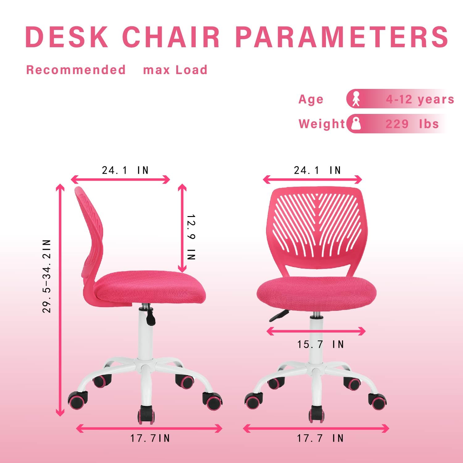 Homy Casa CARNATION ROSA VNEW Office-Chairs - View #3