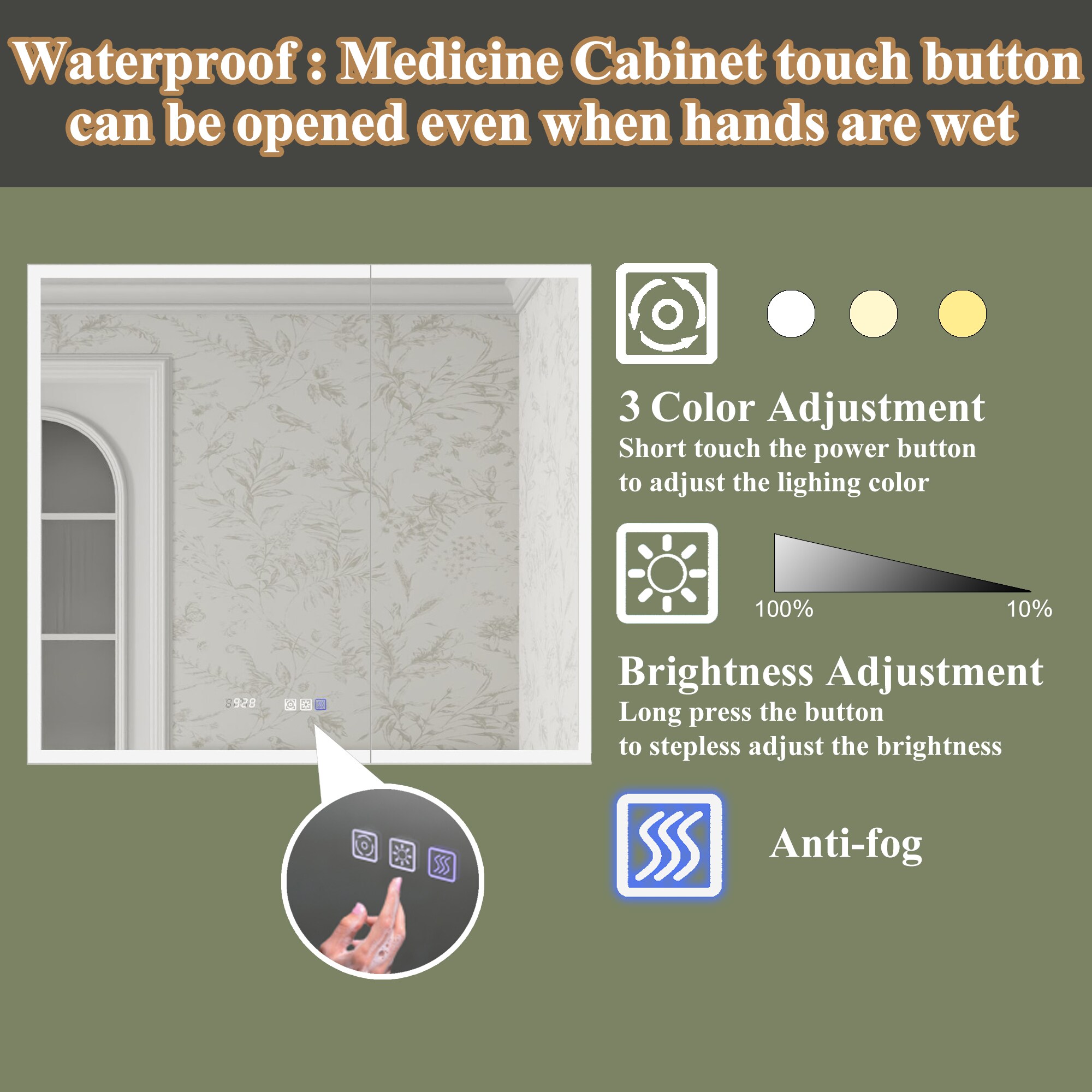 ExBrite 2026V3R1226XD2 Bathroom-Medicine-Cabinets - View #5