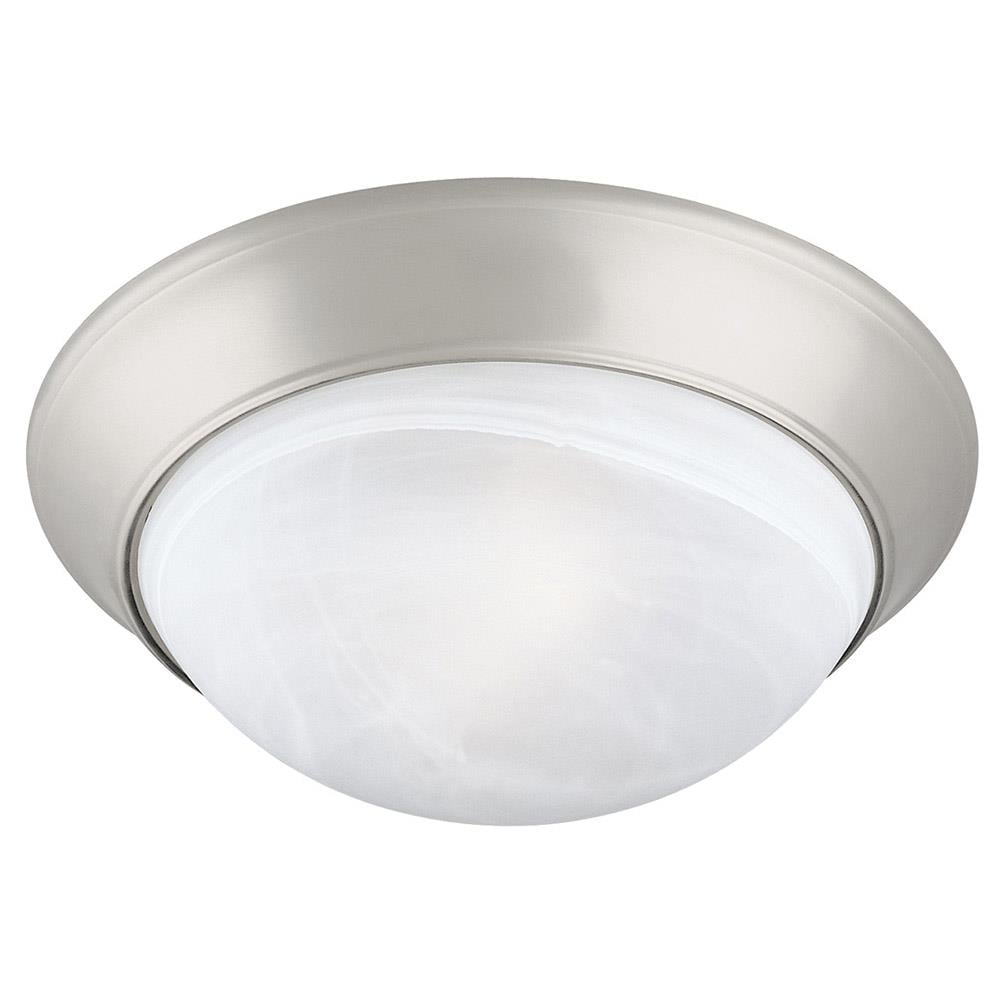 Design House 503201 NaN 2 -Light 14-in Satin Nickel Flush Mount Light