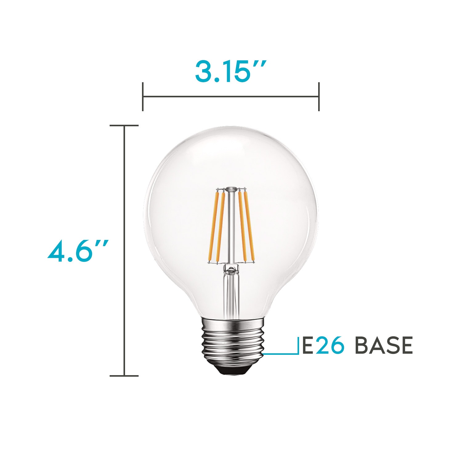 Luxrite LR21620-4PK Dec-Led-Light-Bulbs - View #5