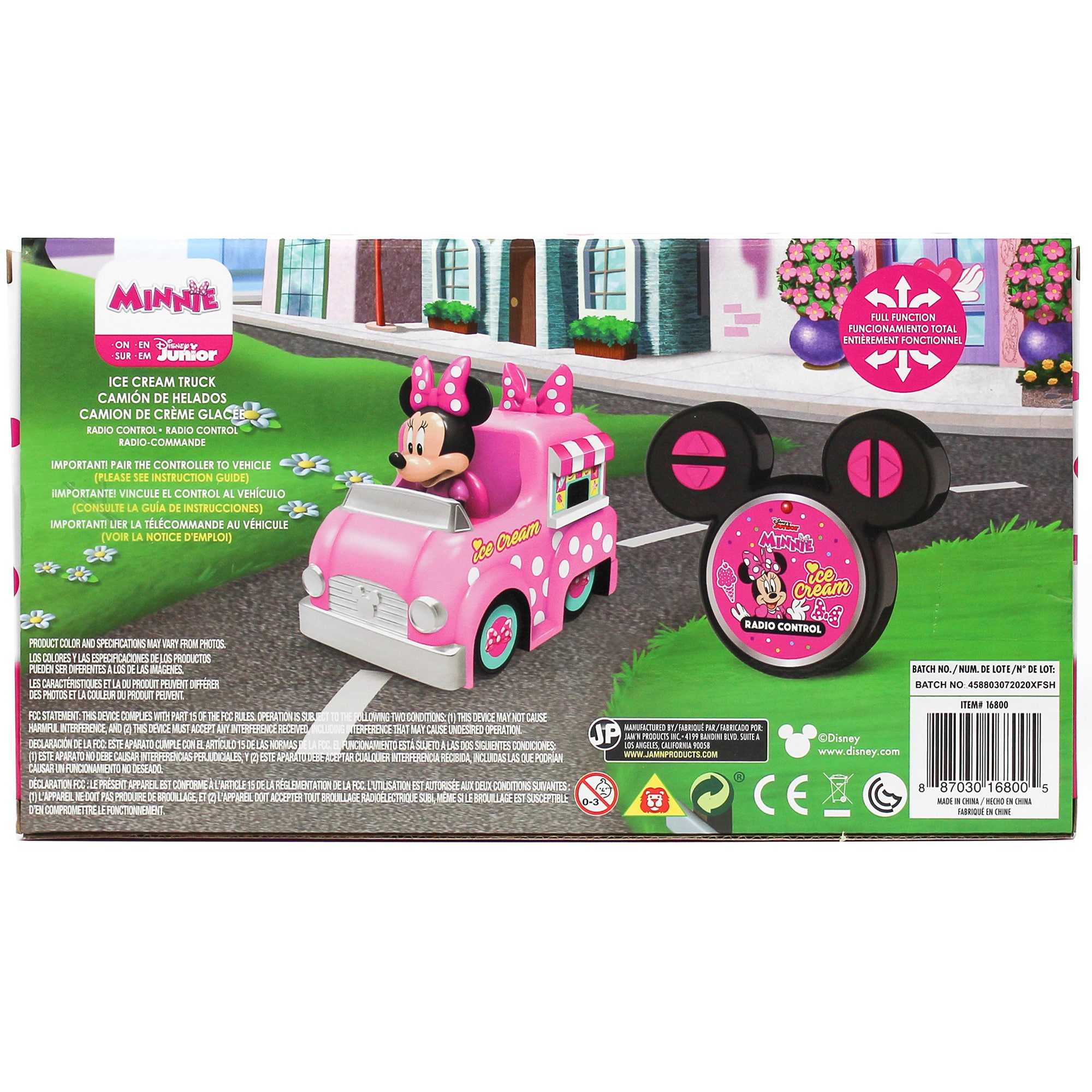Disney Junior Minnie Mouse Pink Remote Control Car With Polka Dots