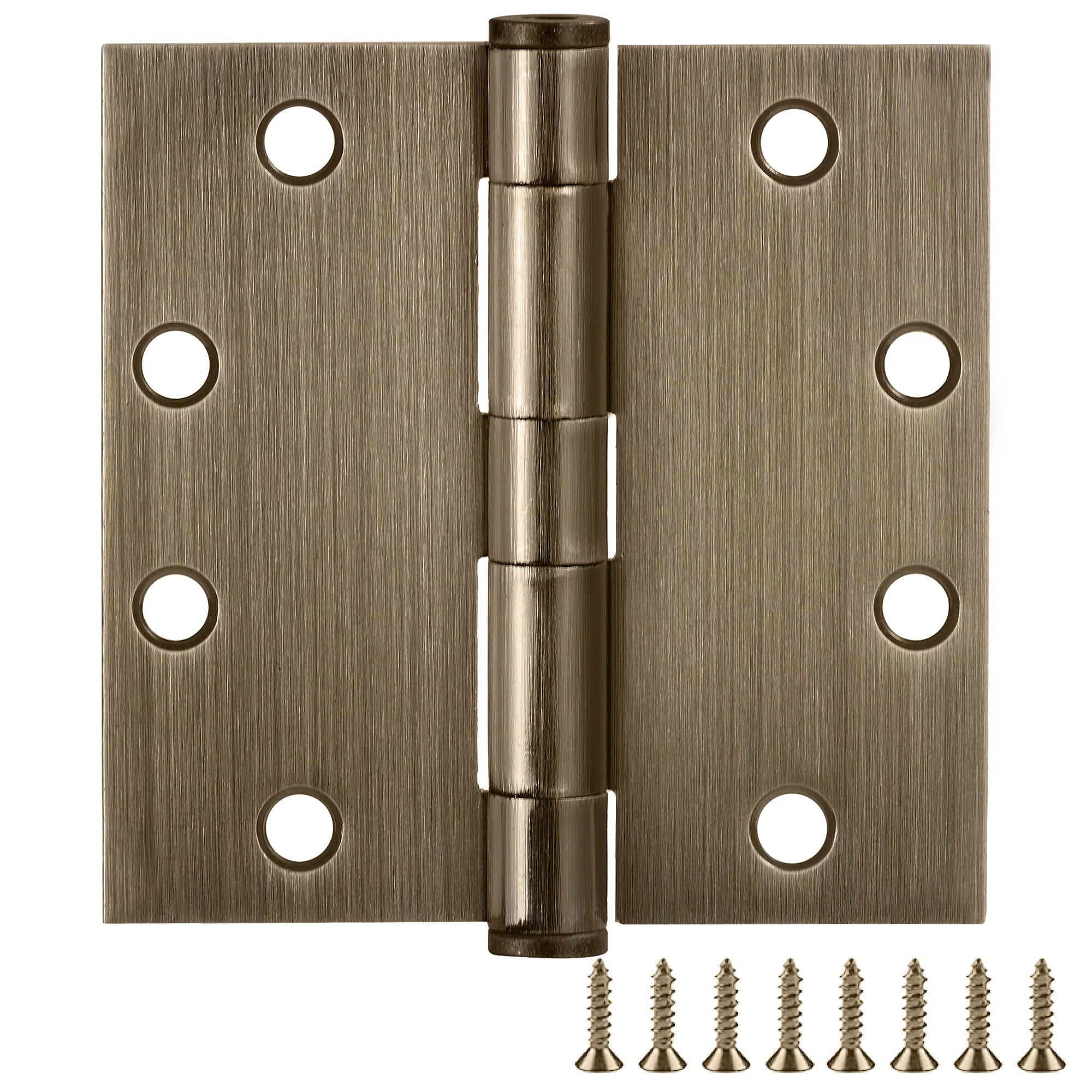 Design House 189837 4-1/2-in H Square Antique Brass Butterfly Interior Door Hinge 12 -Pack