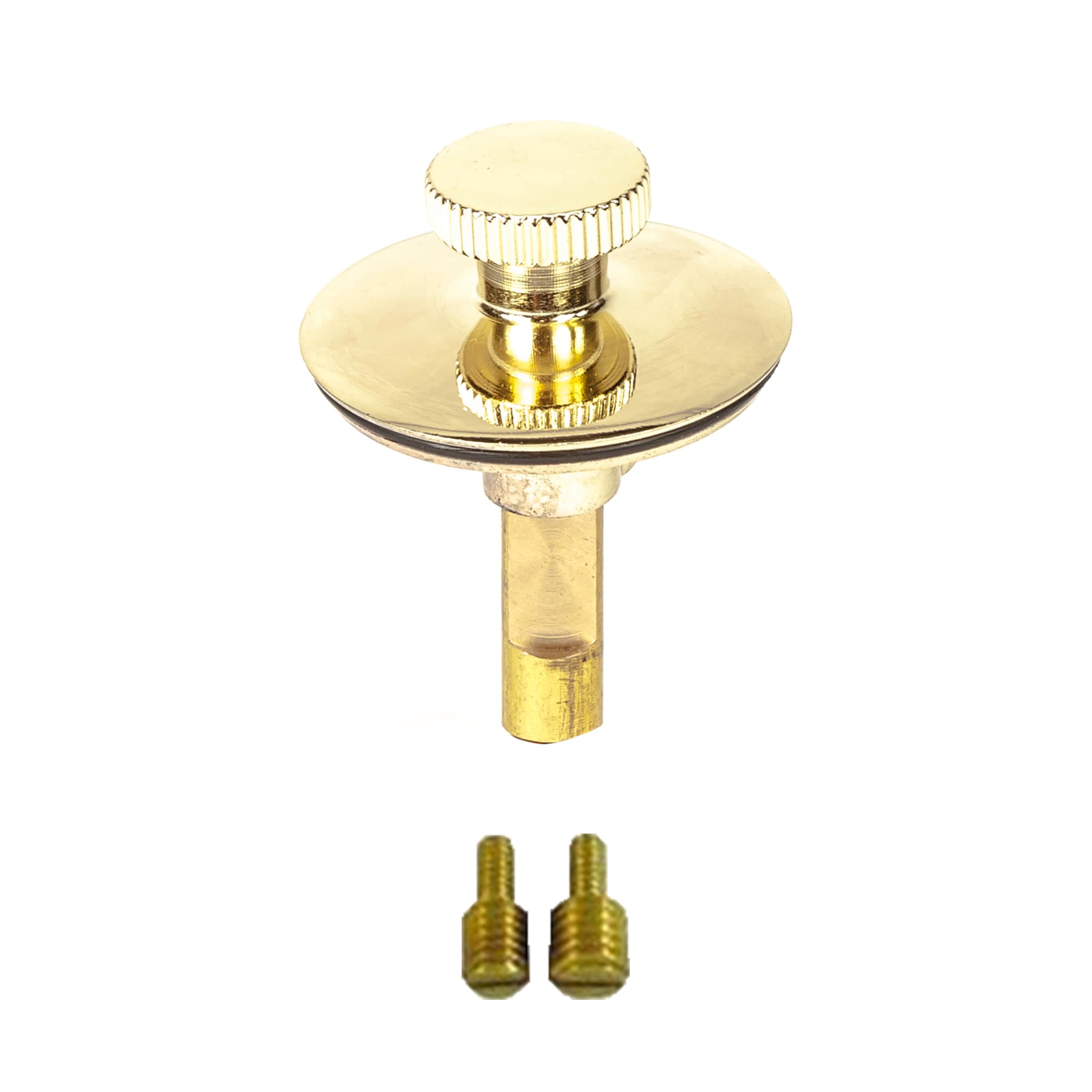 Touch-Toe Bathtub Drain Stopper in Polished Brass - Danco