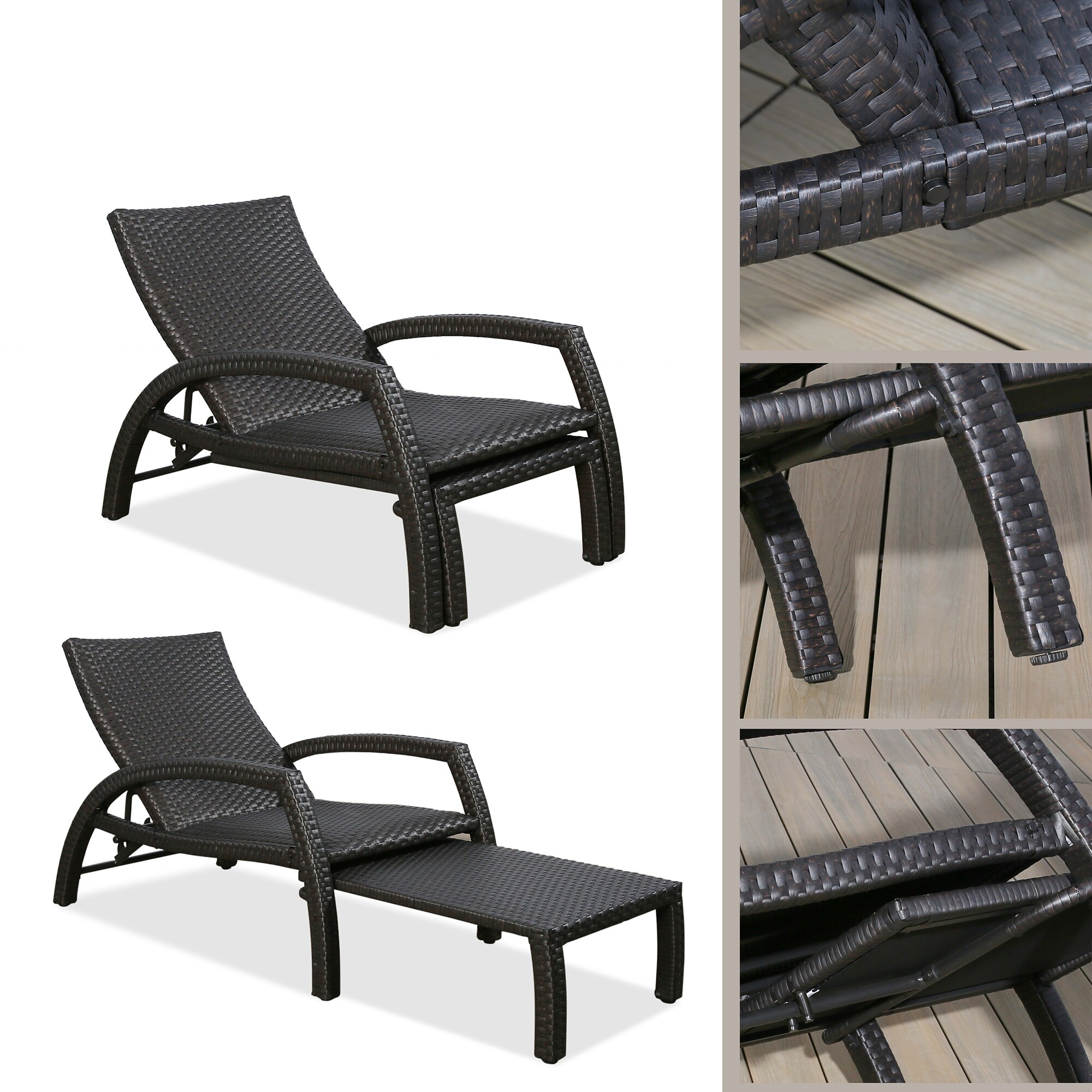 Convertible outdoor 2025 chaise lounge