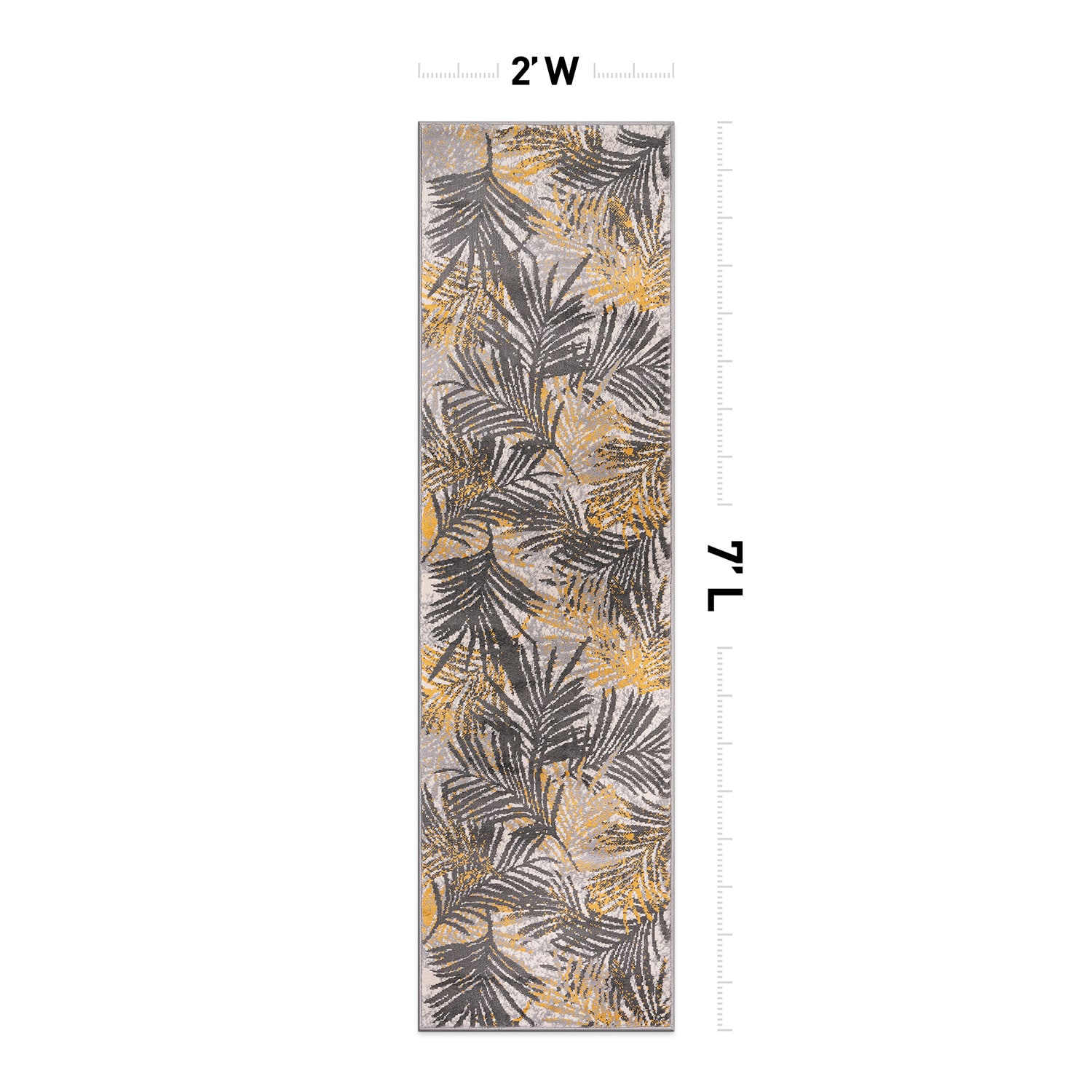 World Rug Gallery 4052YELLOW2X7 rugs - View #2