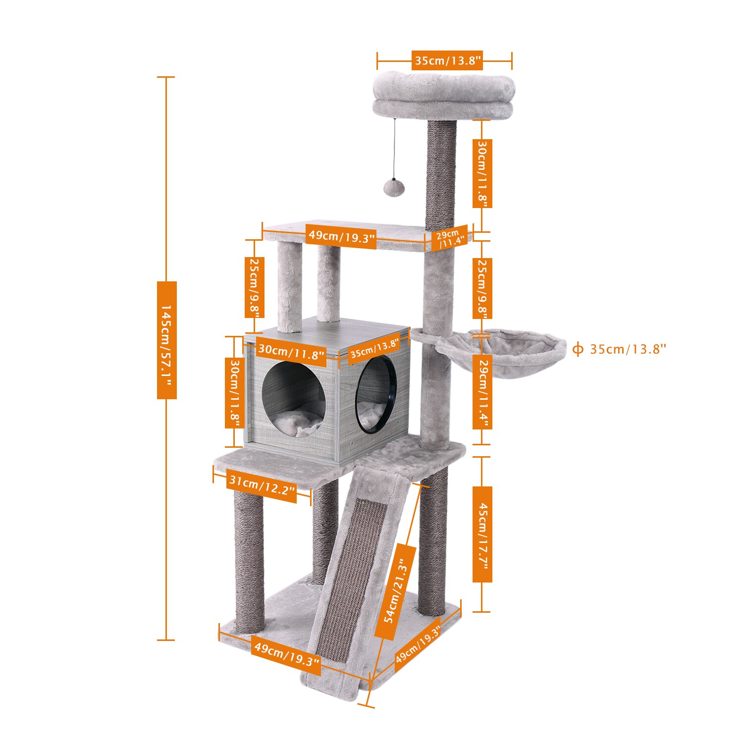 Forclover CJW-CT435HS Cat-Trees - View #3