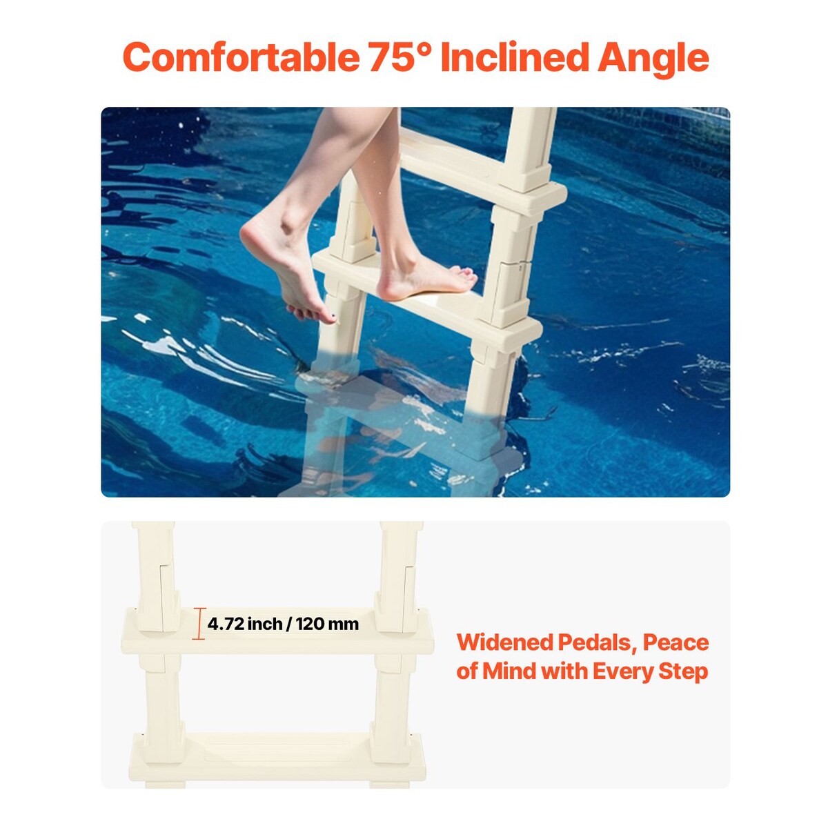 Loheer D01027RQ89T Above-Ground-Pool-Lad-Steps - View #4