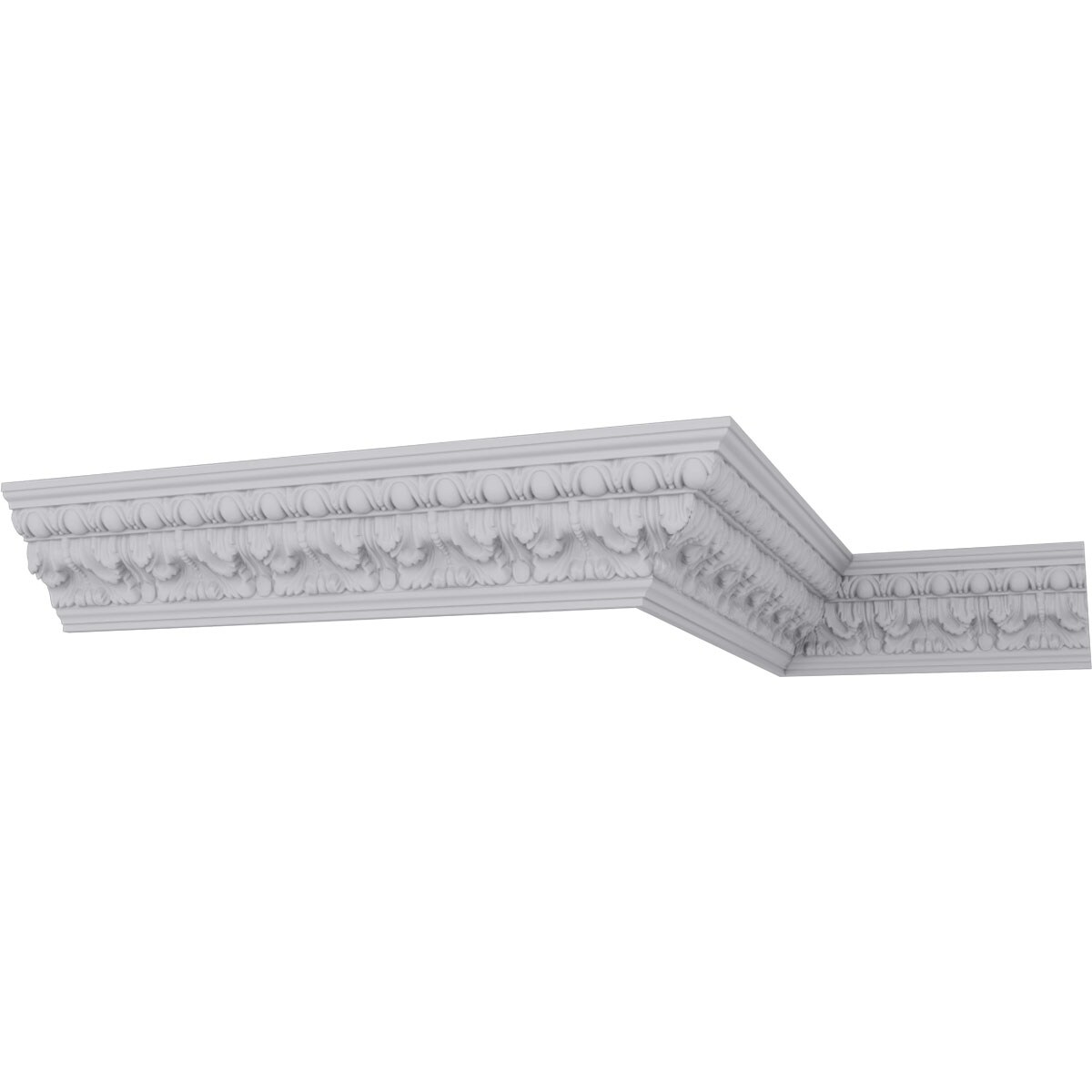 4 1/2"H x 3 7/8"P x 6"F x 94 1/2"L Colton Egg & Dart Acanthus Crown Moulding