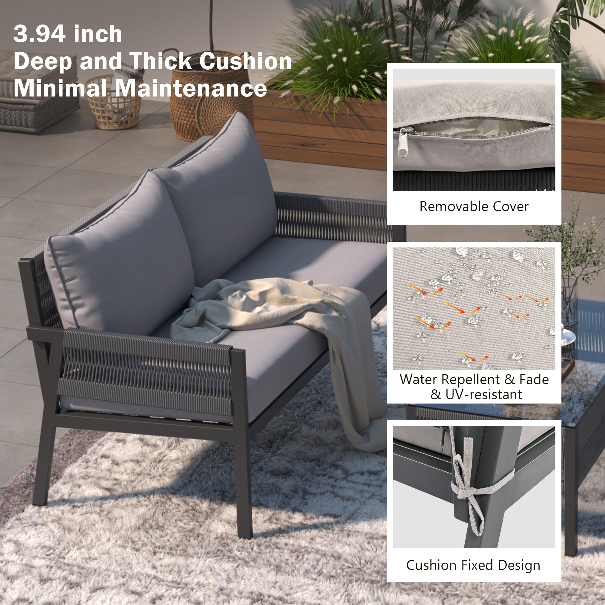 Forclover ALKK-03AGR Patio-Conversation-Sets - View #4