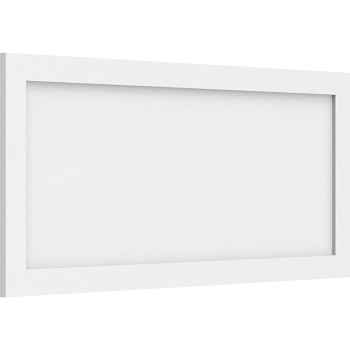 Ekena Millwork WALP40X18X062CNL 40-in x 18-in Smooth Paintable/Stainable White PVC Fretwork Wall Panel (