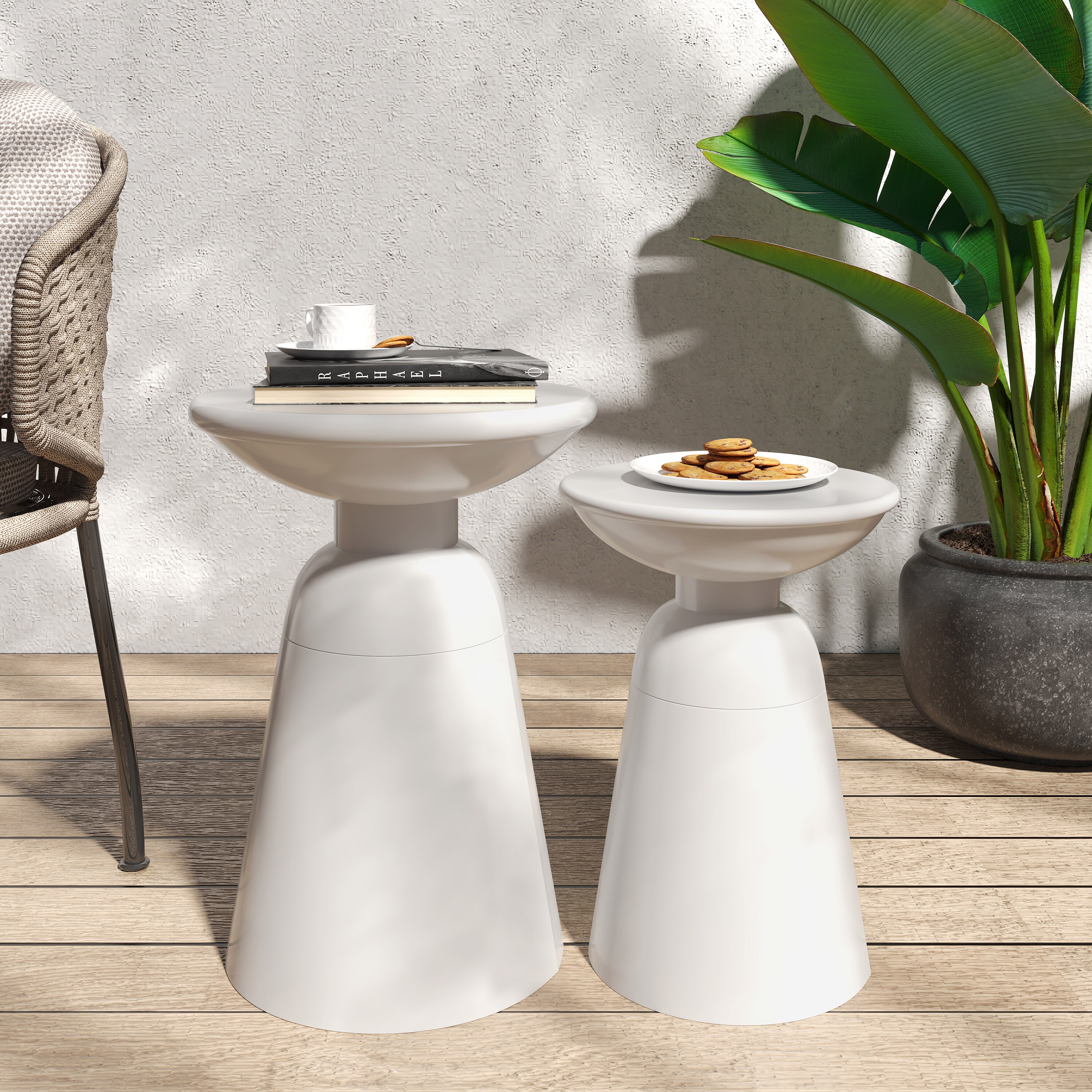 ModernLuxe L-73614.00WHI Patio-Tables - View #2