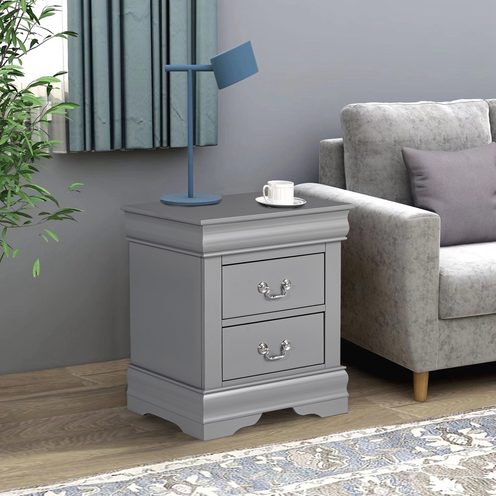 IHOMEadore MDFM7866GY-N nightstands - View #9