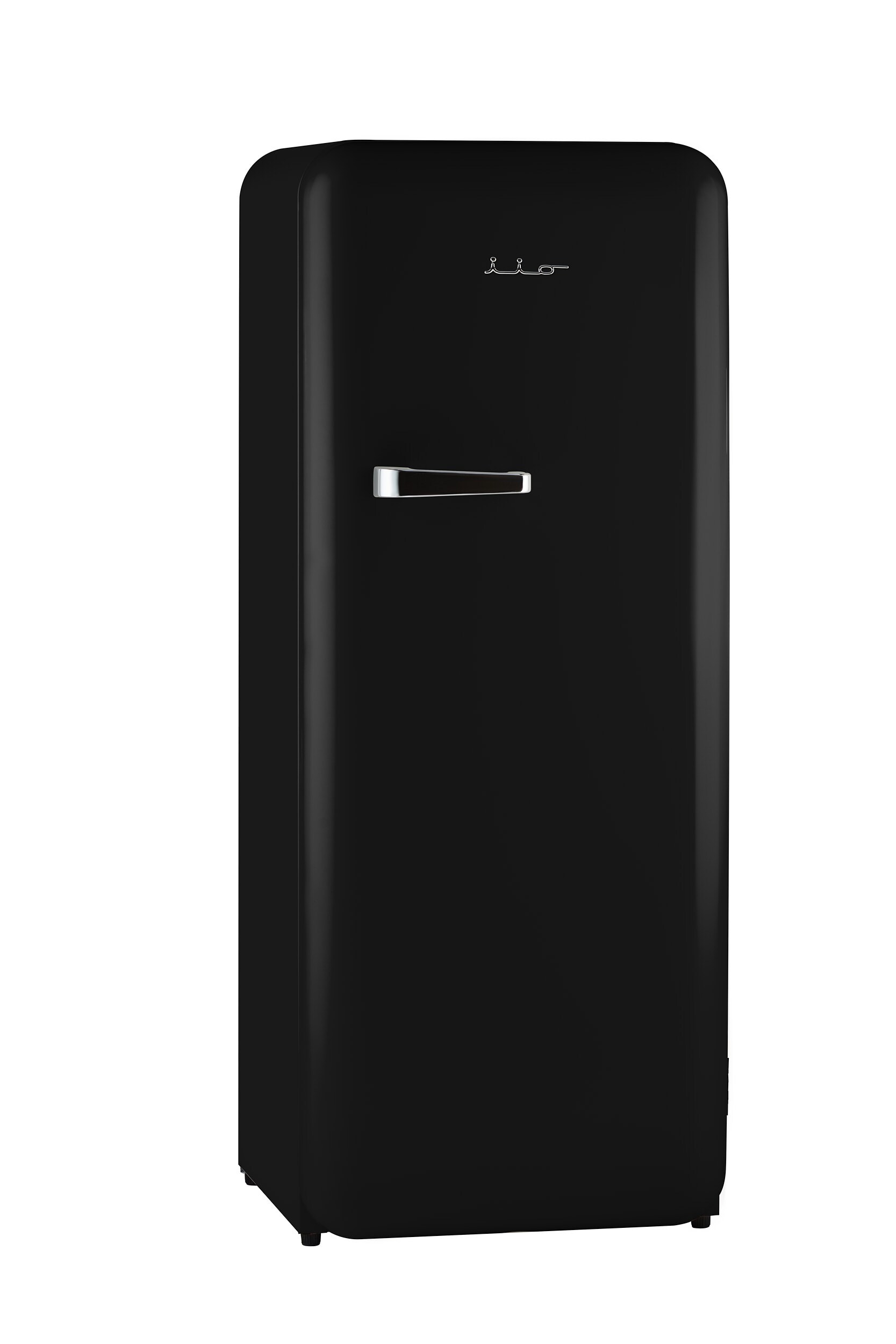 martelen Wiskundige metalen iio Retro VR1 10-cu ft Top-Freezer Refrigerator (Jet Black) in the  Top-Freezer Refrigerators department at Lowes.com