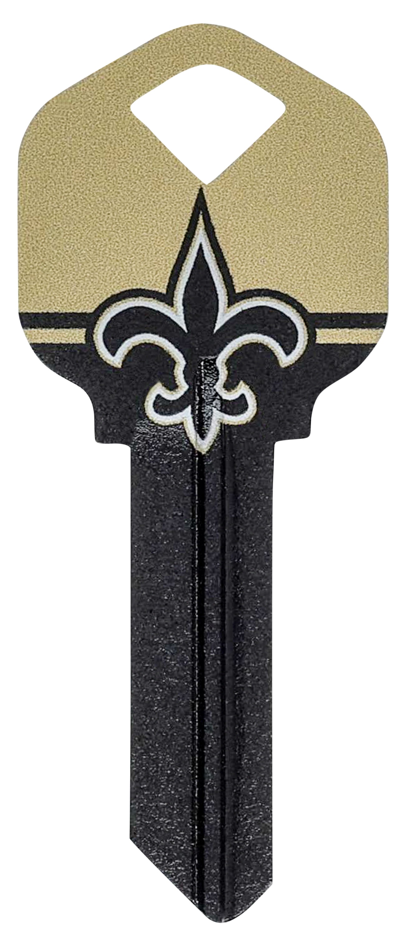 Hillman 89165 New Orleans Saints Multicolored Blank Brass House/Entry Key Blank