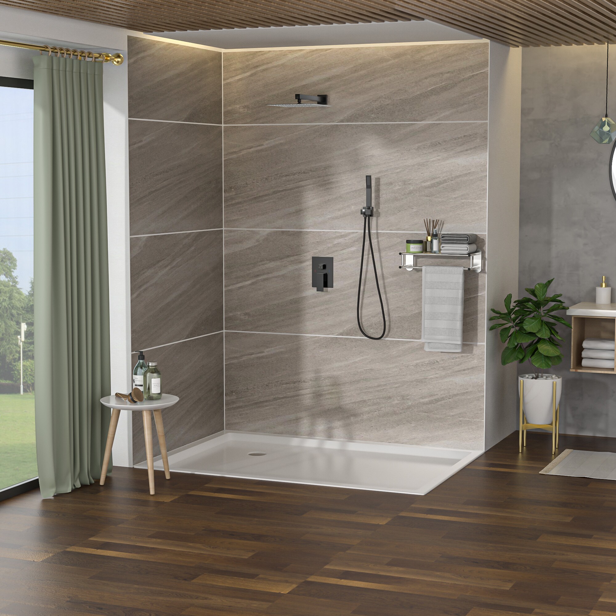Vanityfus VFH-SLF16006-B Showerhead-Bar-Panels - View #8