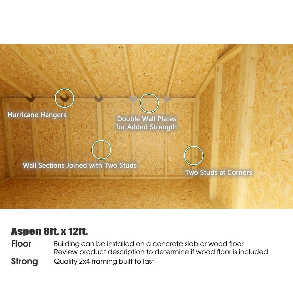Best Barns ASPEN812 Wood-Storage-Buildings - View #6