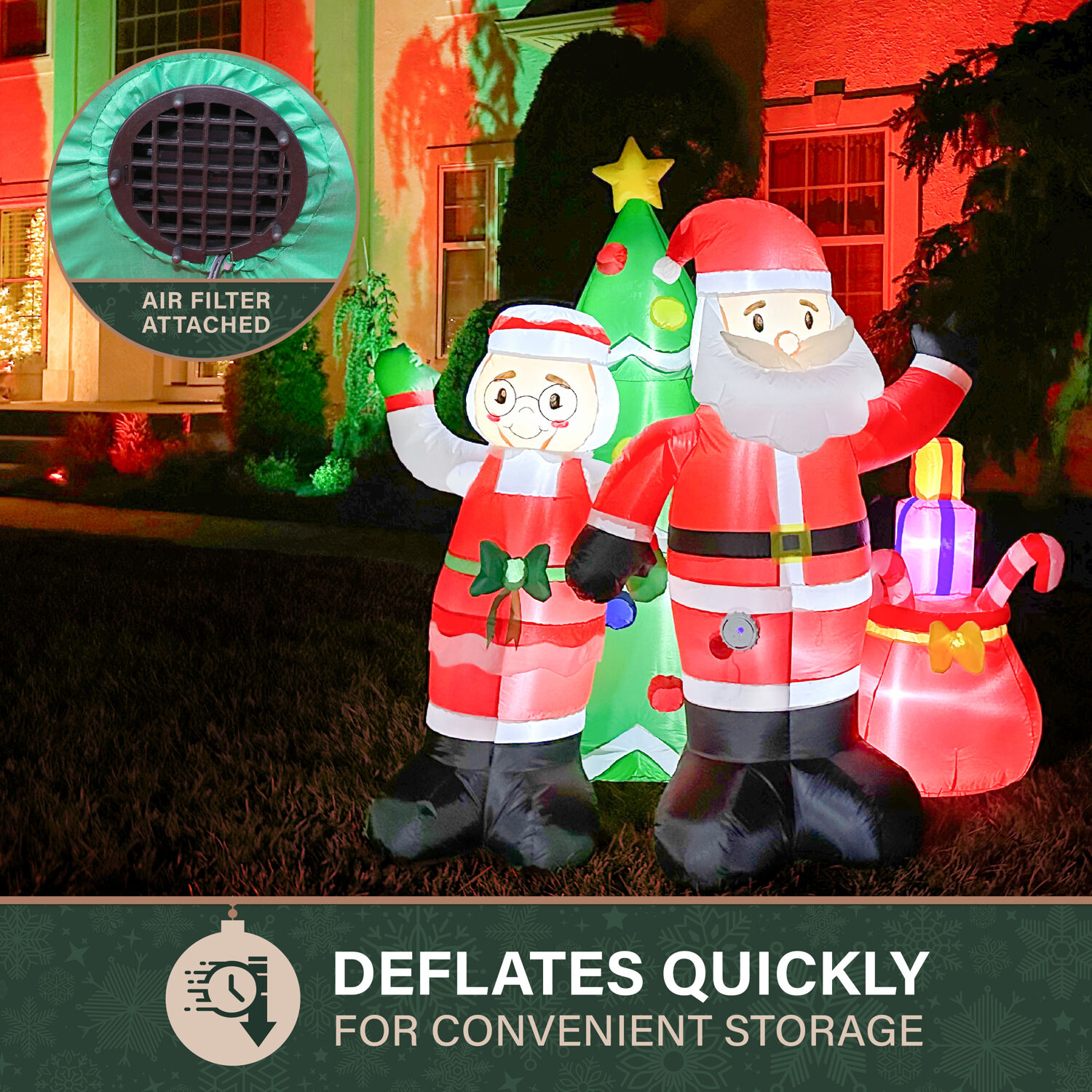 Fraser Hill Farm FHFMRMRSCLS061-L Christmas-Inflatables - View #5