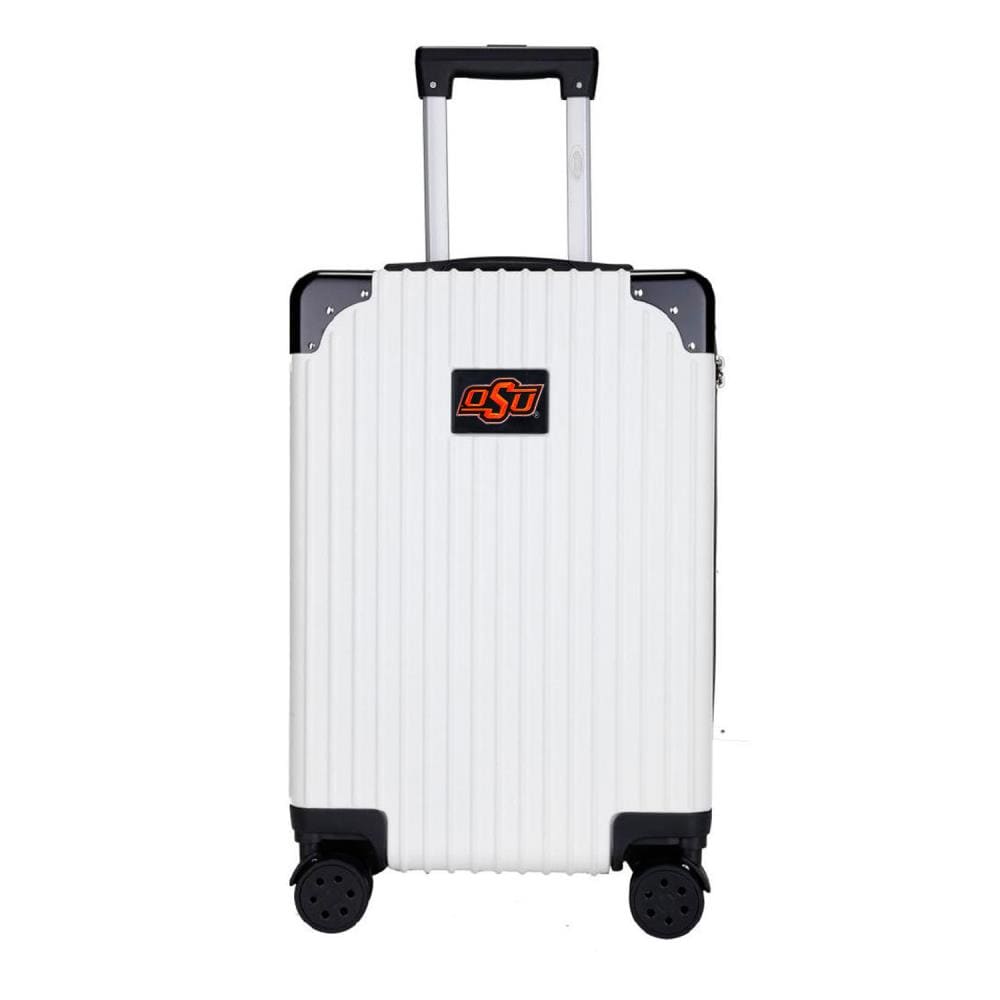 Mojo Licensing CLOKL210_WHITE 23.75 X 15.5 X 9.75 White Polycarbonate Hardshell Carry-on Bag (1-Bag)
