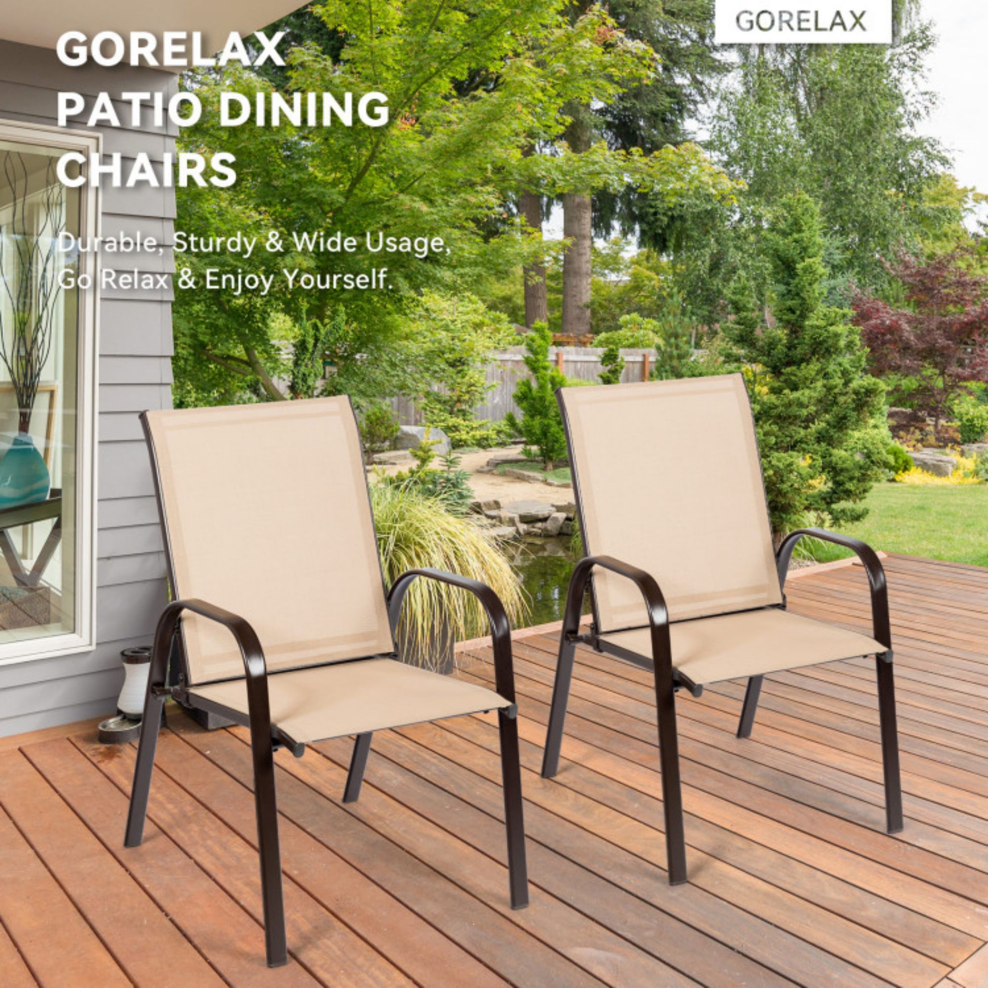Clihome CL-BHF386WH Patio-Chairs - View #2