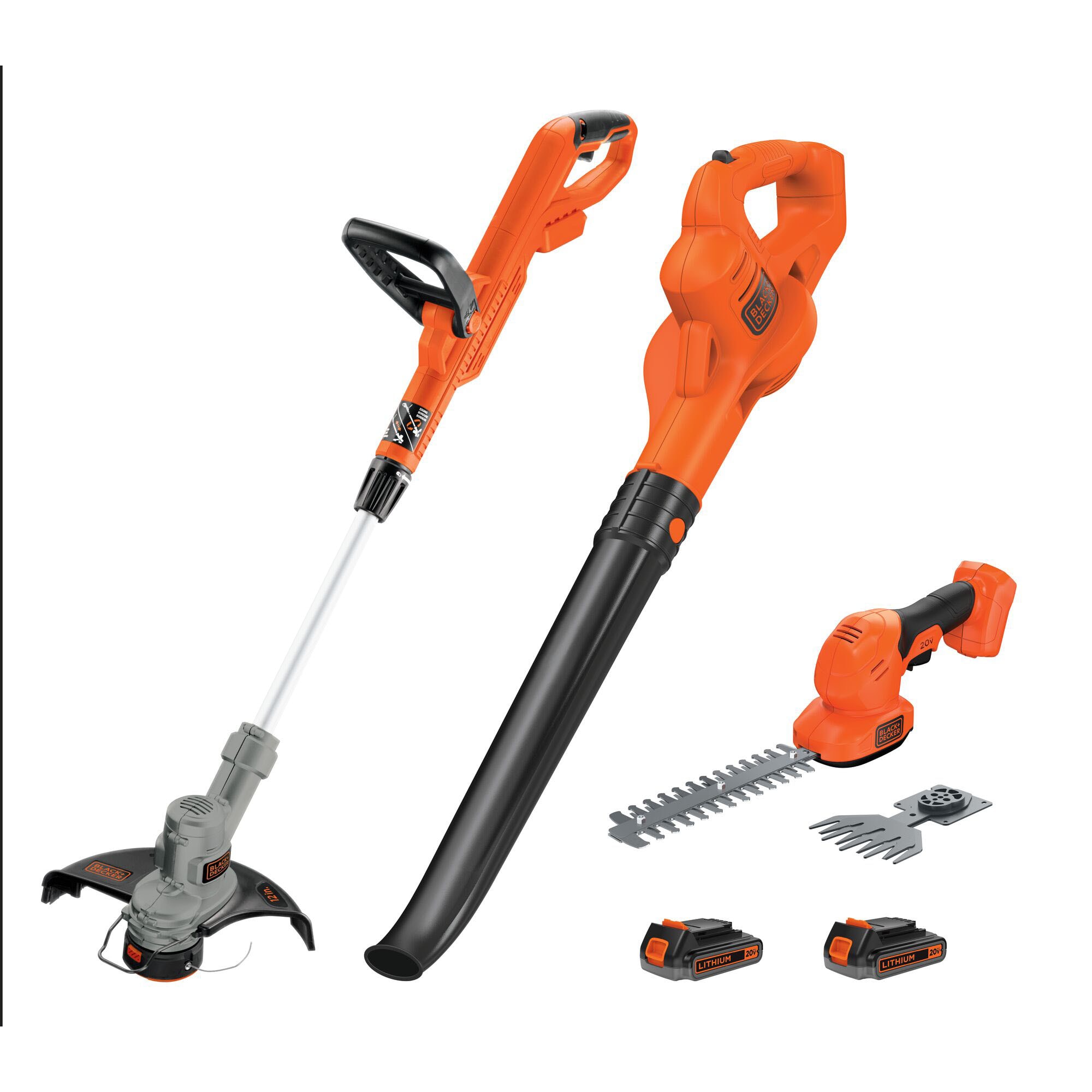 BLACK+DECKER LSW221 20V MAX* Cordless Lithium-Ion Sweeper Kit, 1.5Ah