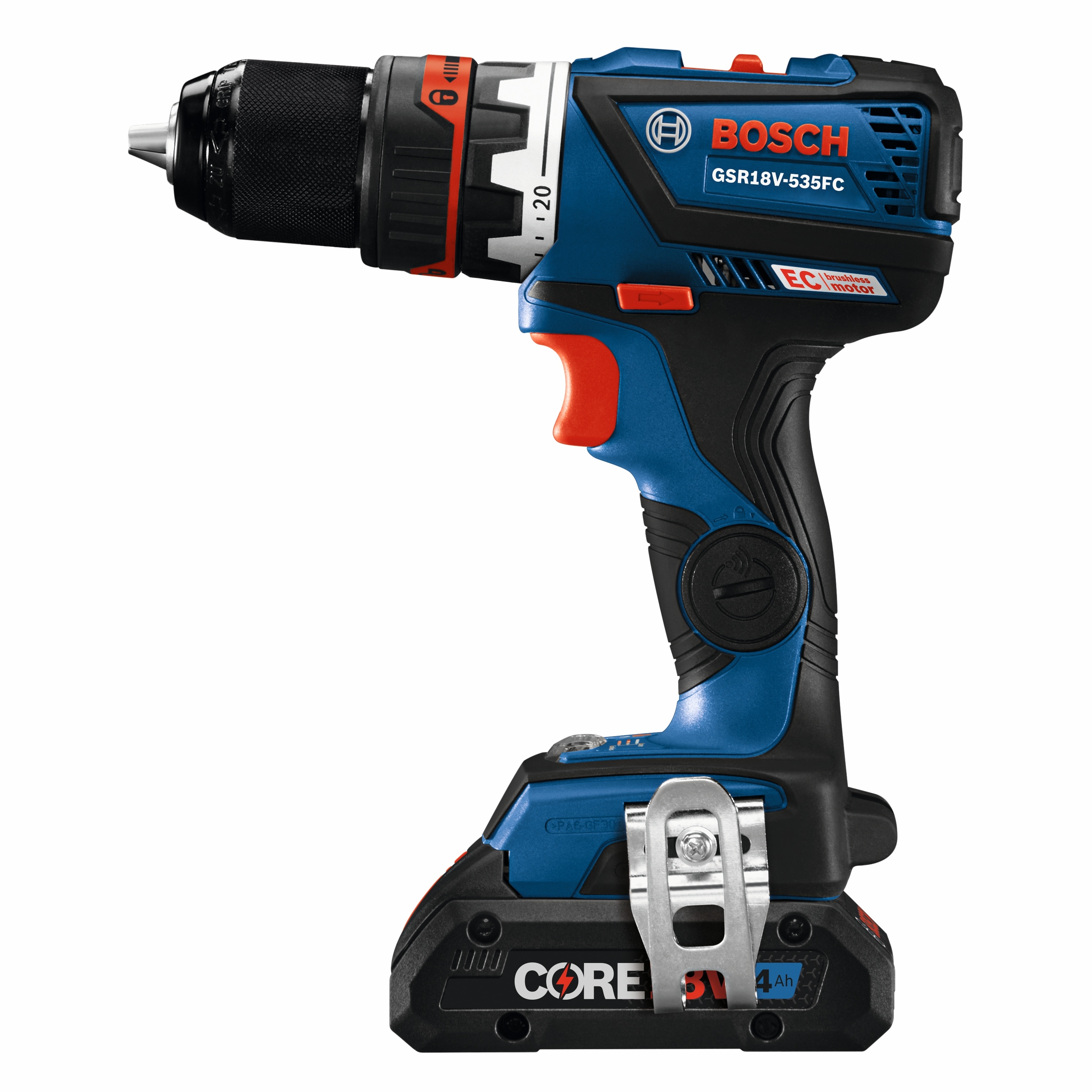 Bosch Professional 18V System GSR 18V-60 FC Cordless Drill/Driver (incl. 4  x adapters, excluding Rechargeable Batteries and Charger, in L-BOXX 136) –