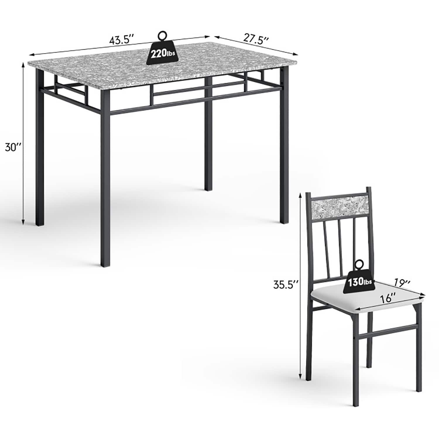 GZMR OR-WF78AAB-LC Dining-Sets - View #6