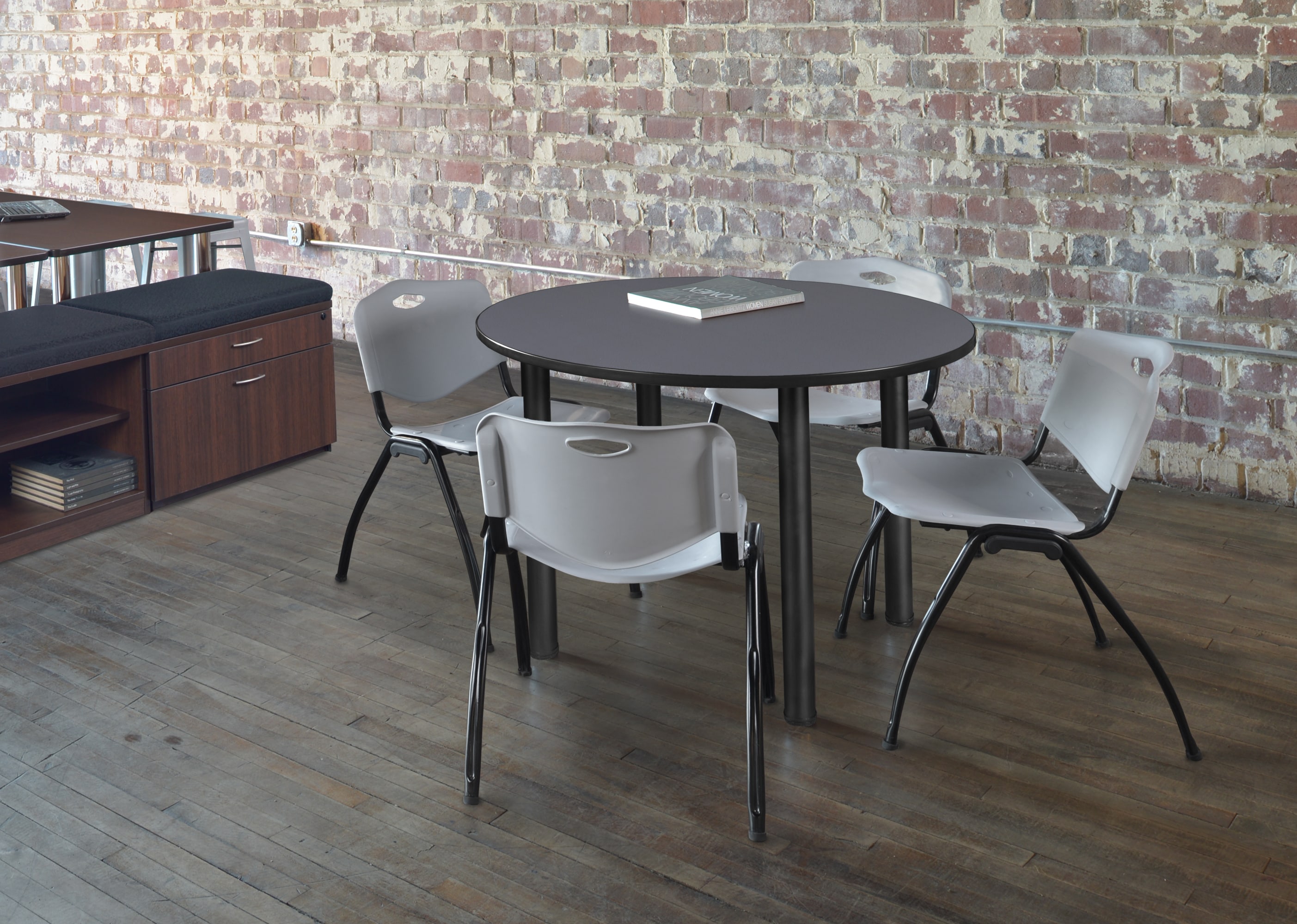Regency TB48RNDGYBPBK47GY Office-Tables - View #7