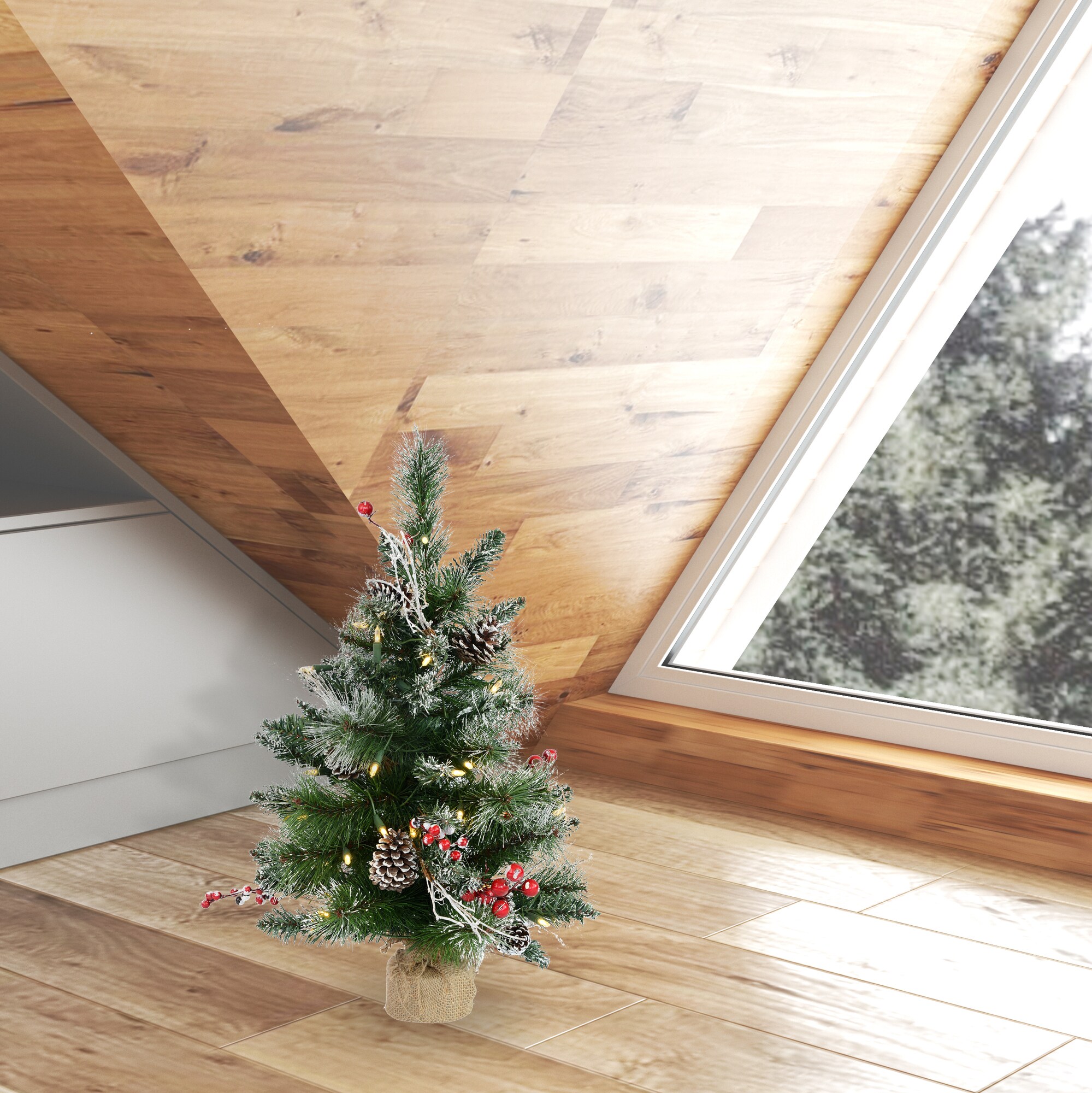 Vickerman B166225LED Artificial-Christmas-Trees - View #2