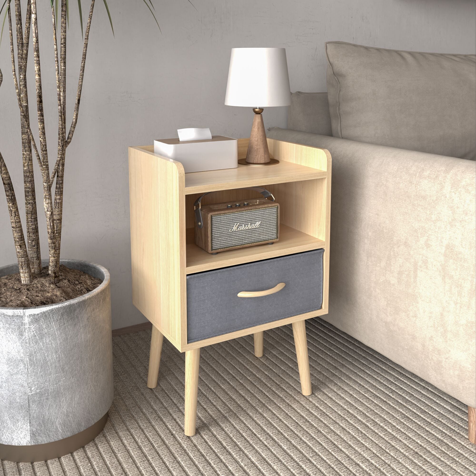 GZMR WF01-KS-V1-BKBL nightstands - View #2