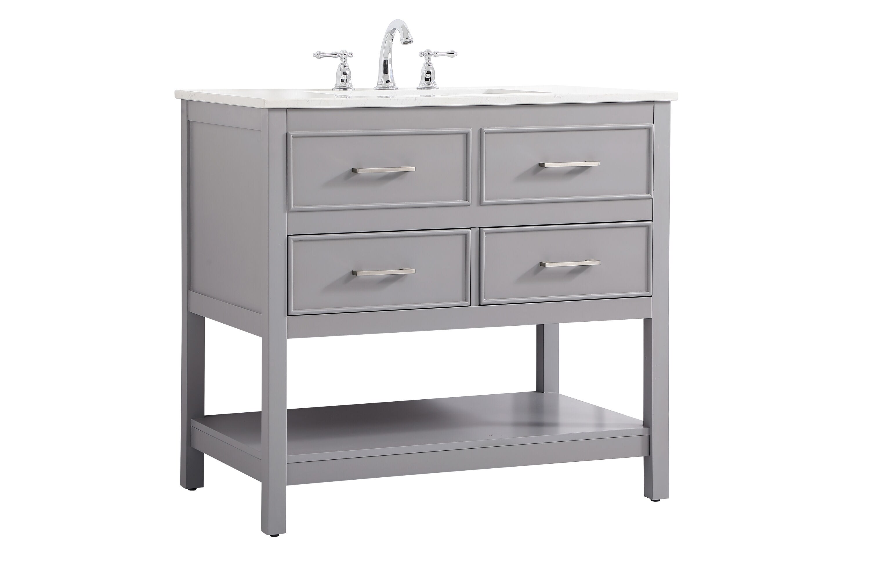 Elegant Decor HF57108GR Bath-Vanity-Combo - View #7