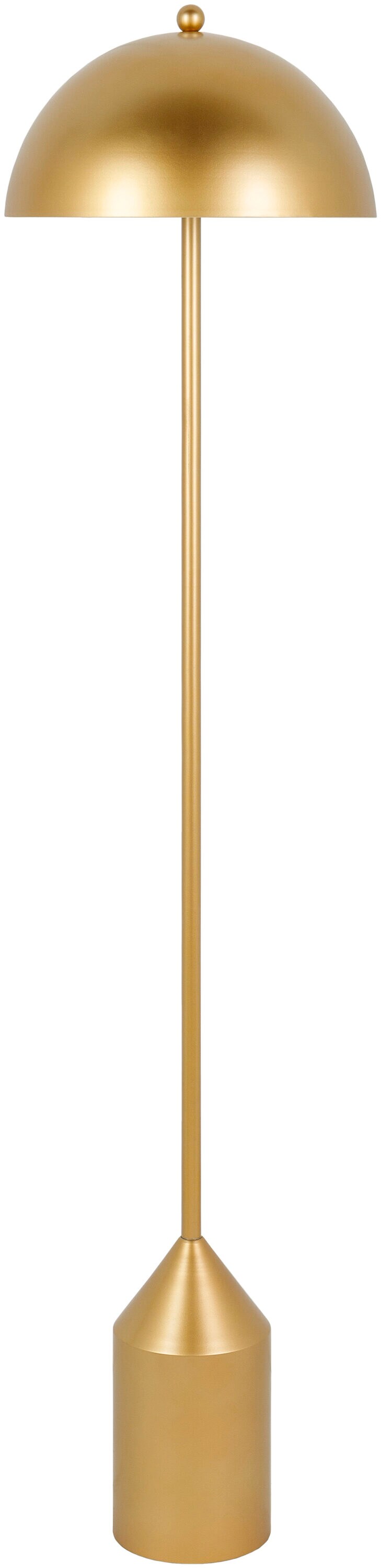 Livabliss EER-004 Elder 59-in Gold Standard Floor Lamp with Metal Shade